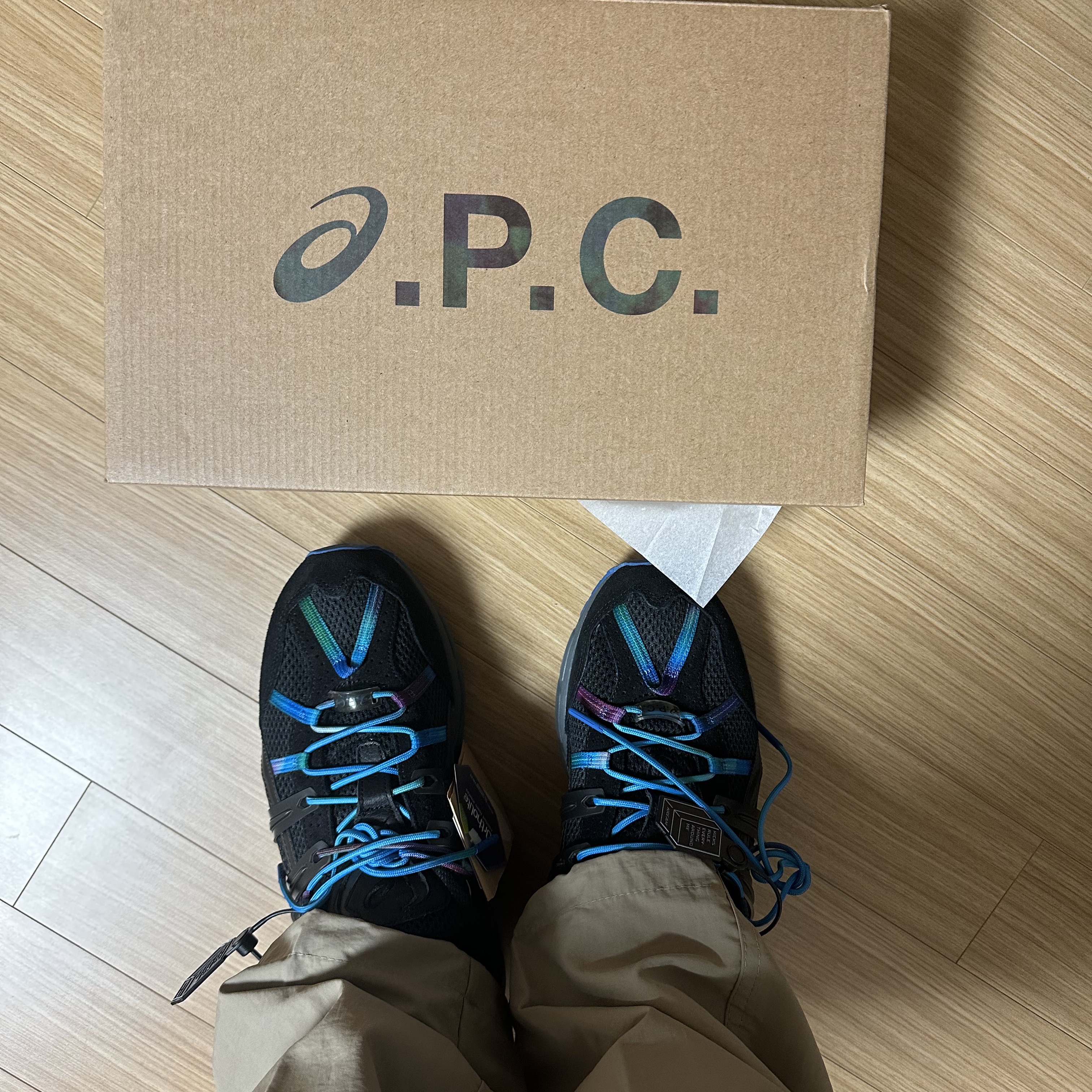 Asics x A.P.C. Gel-Sonoma 15-50 Black 착용 스타일
