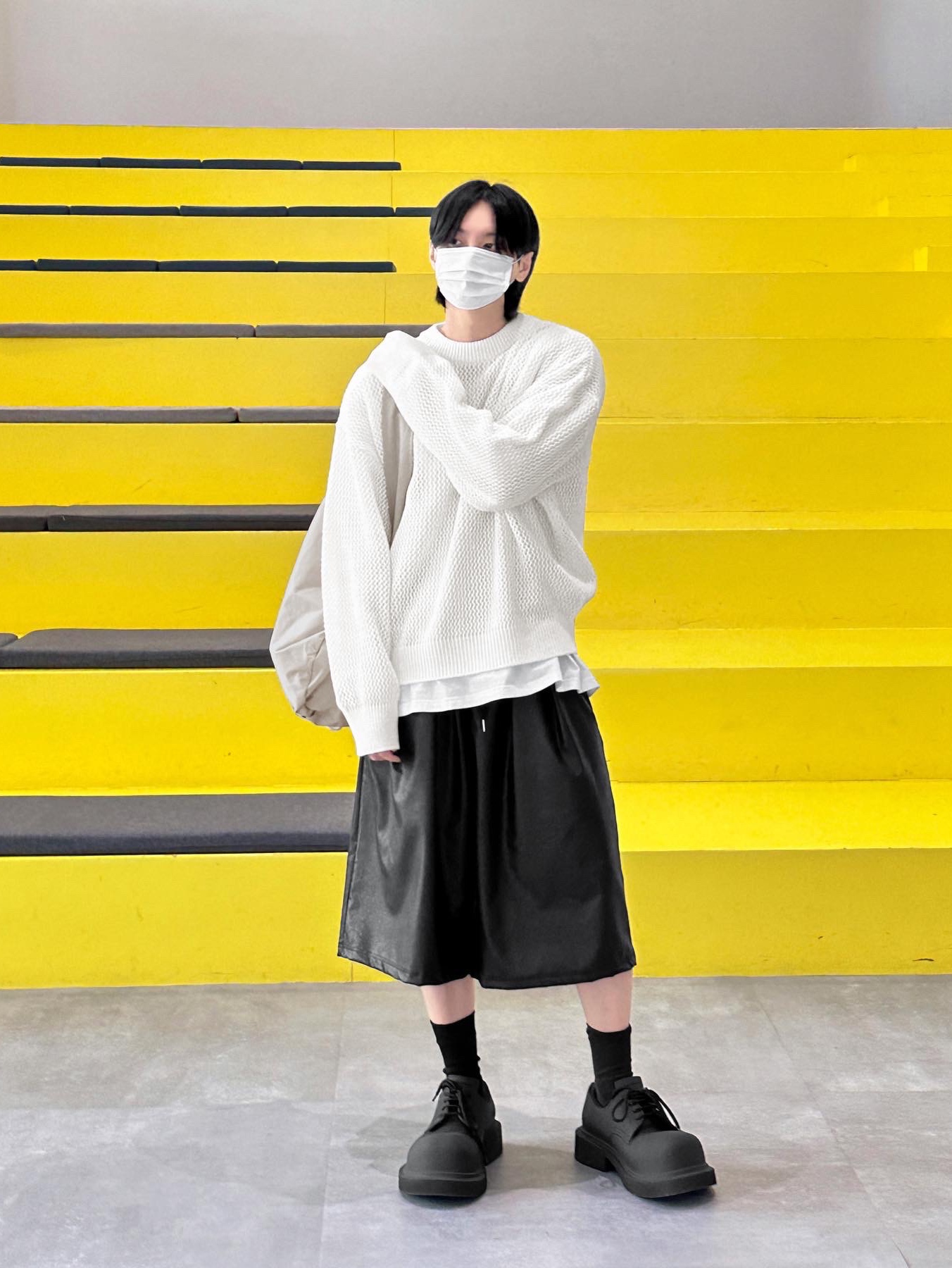Balenciaga Steroid Derby Black 착용 스타일 - 2