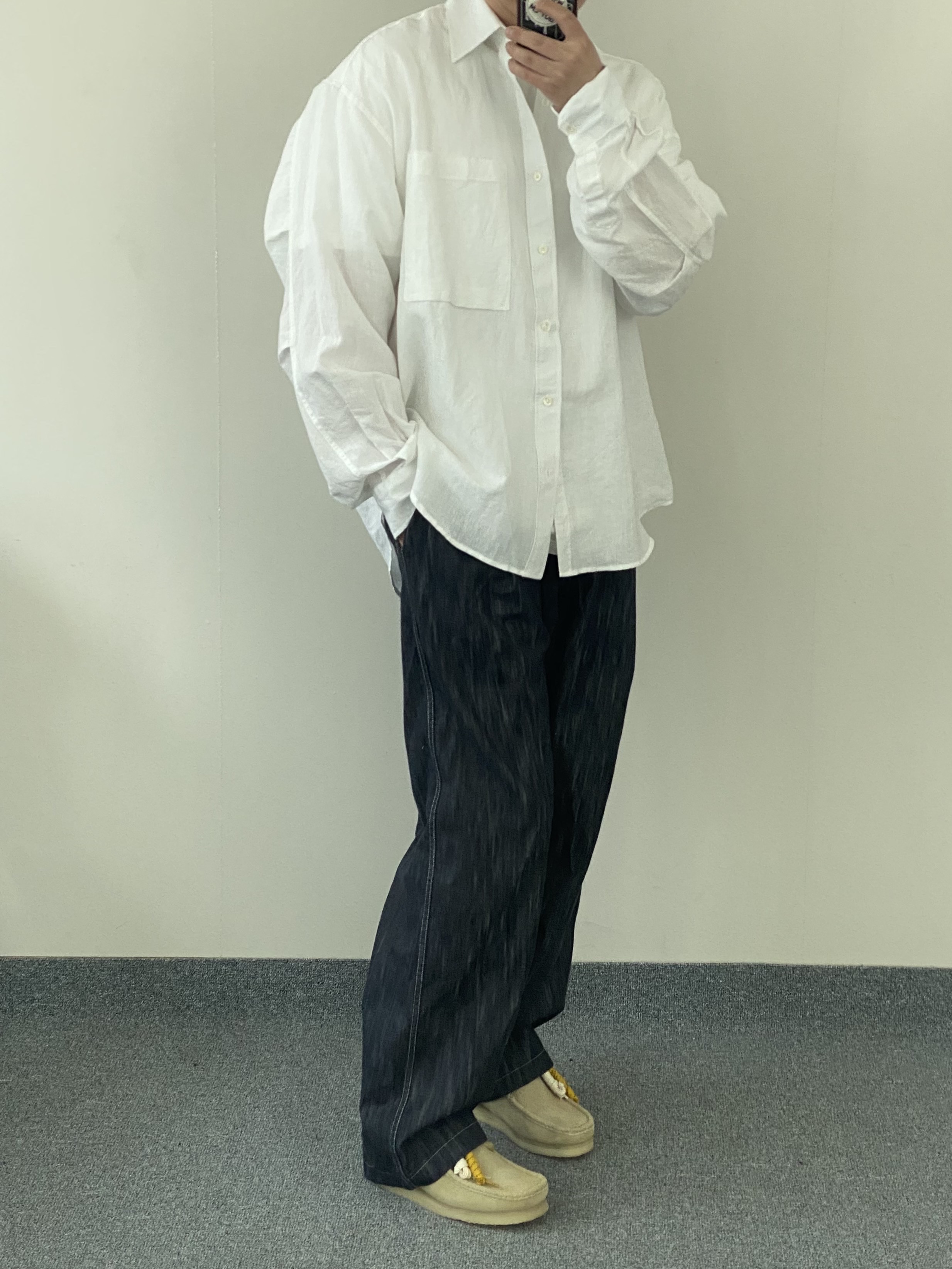 Clarks x Thisisneverthat Wallabee Maple 착용 스타일 - 1