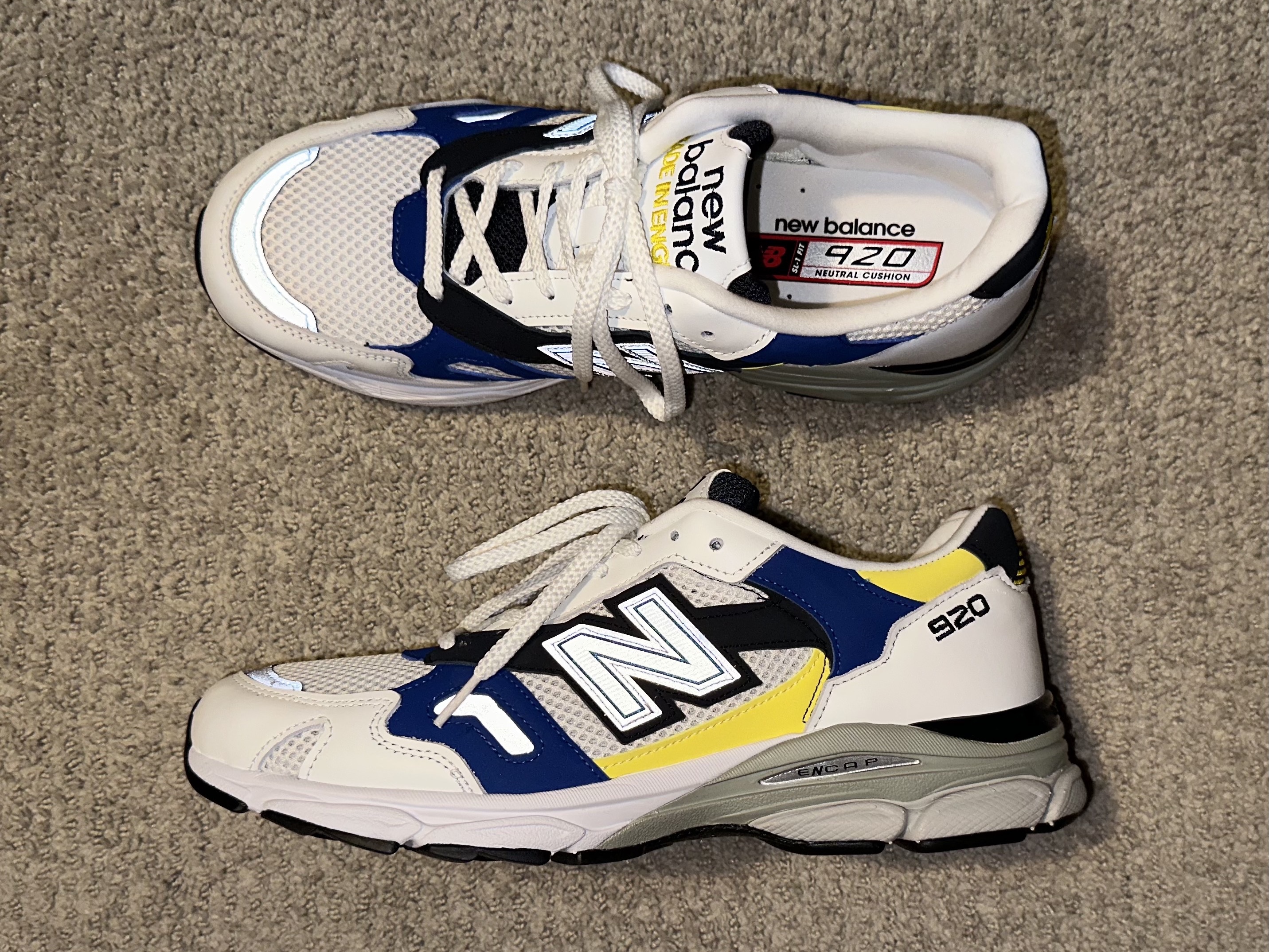 New Balance 920 Made in UK 40th Anniversary White 착용 스타일 - 3