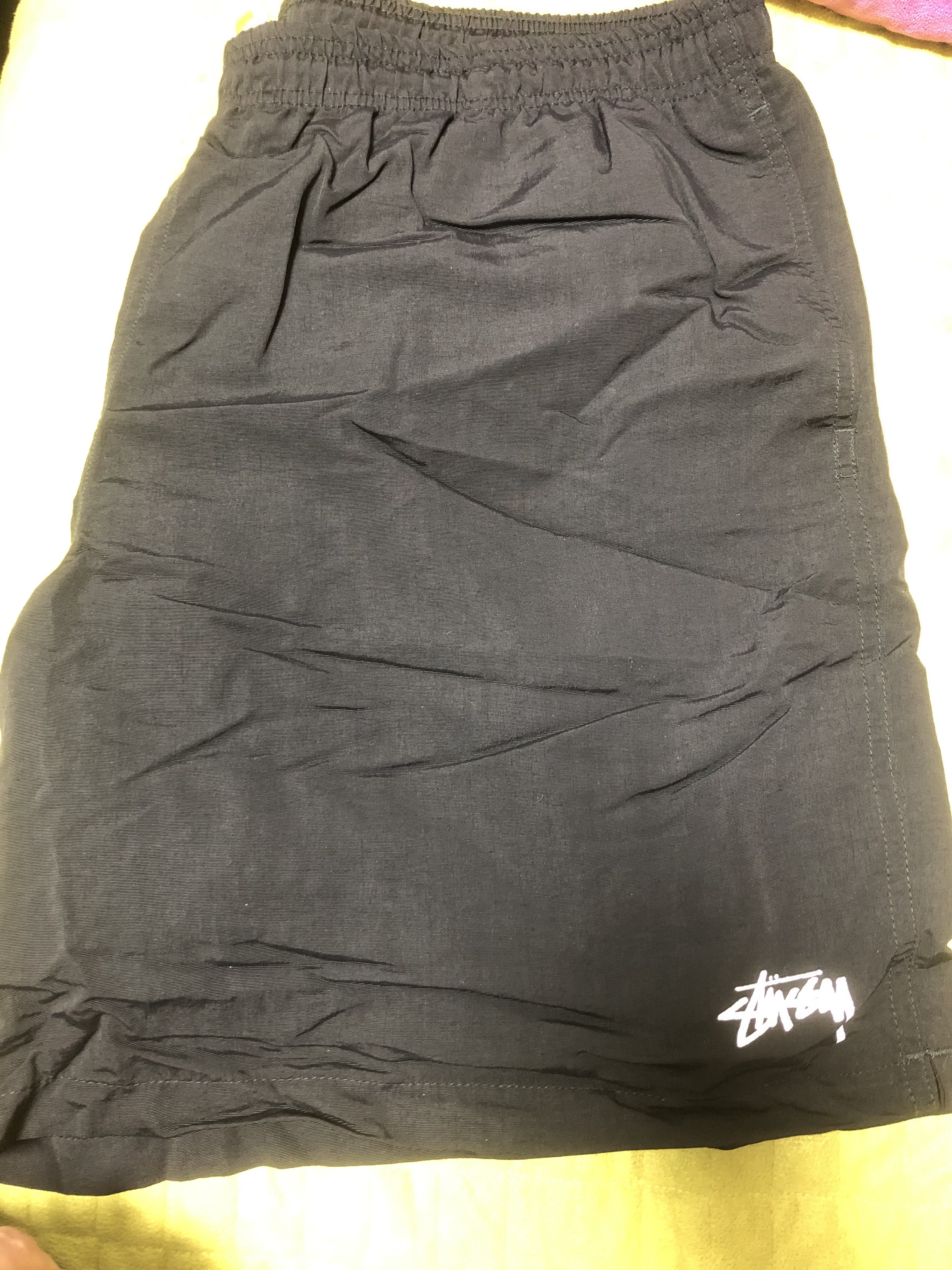 Stussy Stock Water Shorts Black 착용 스타일