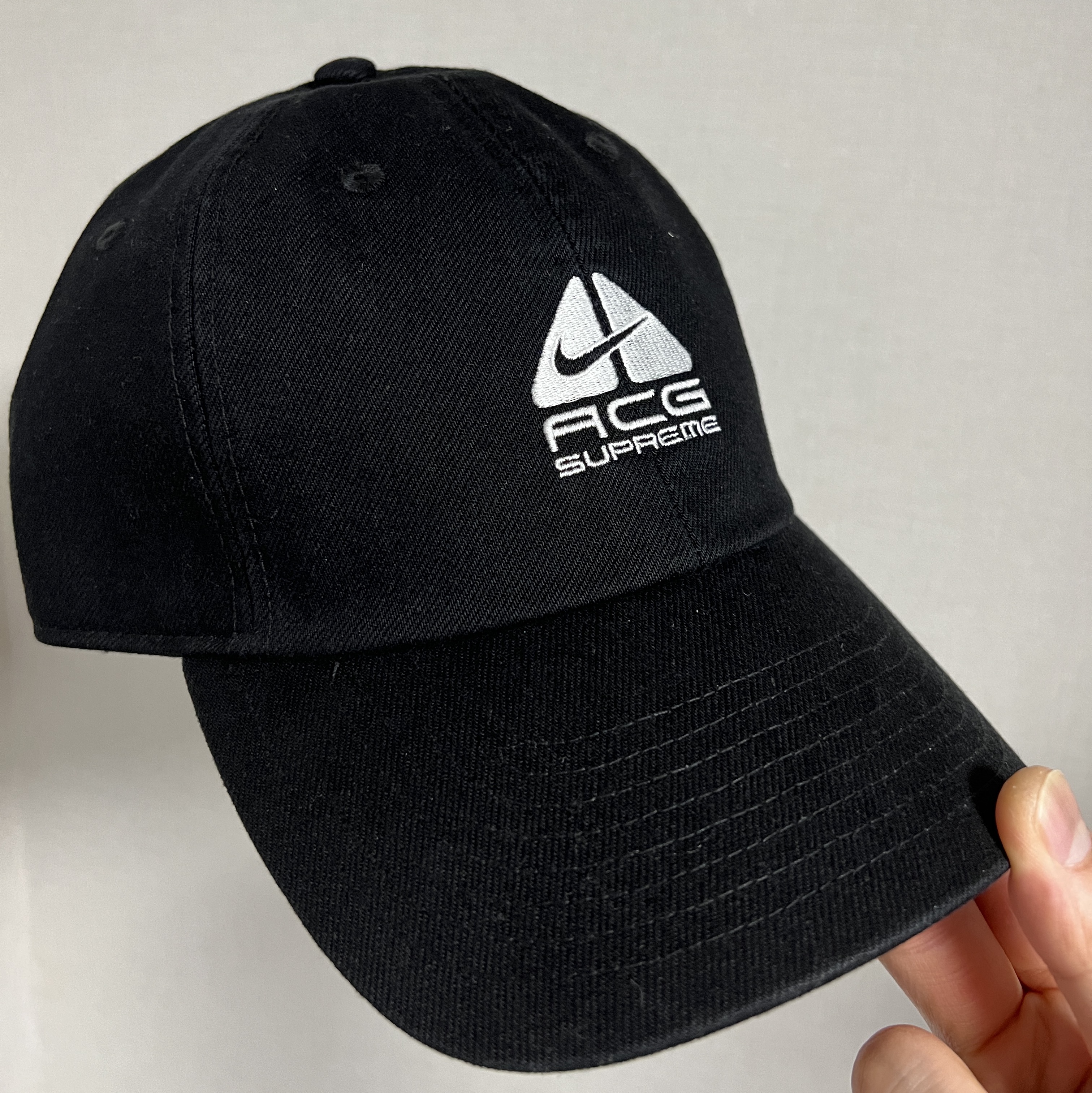 Supreme x Nike ACG Denim 6-Panel Black - 22FW 착용 스타일