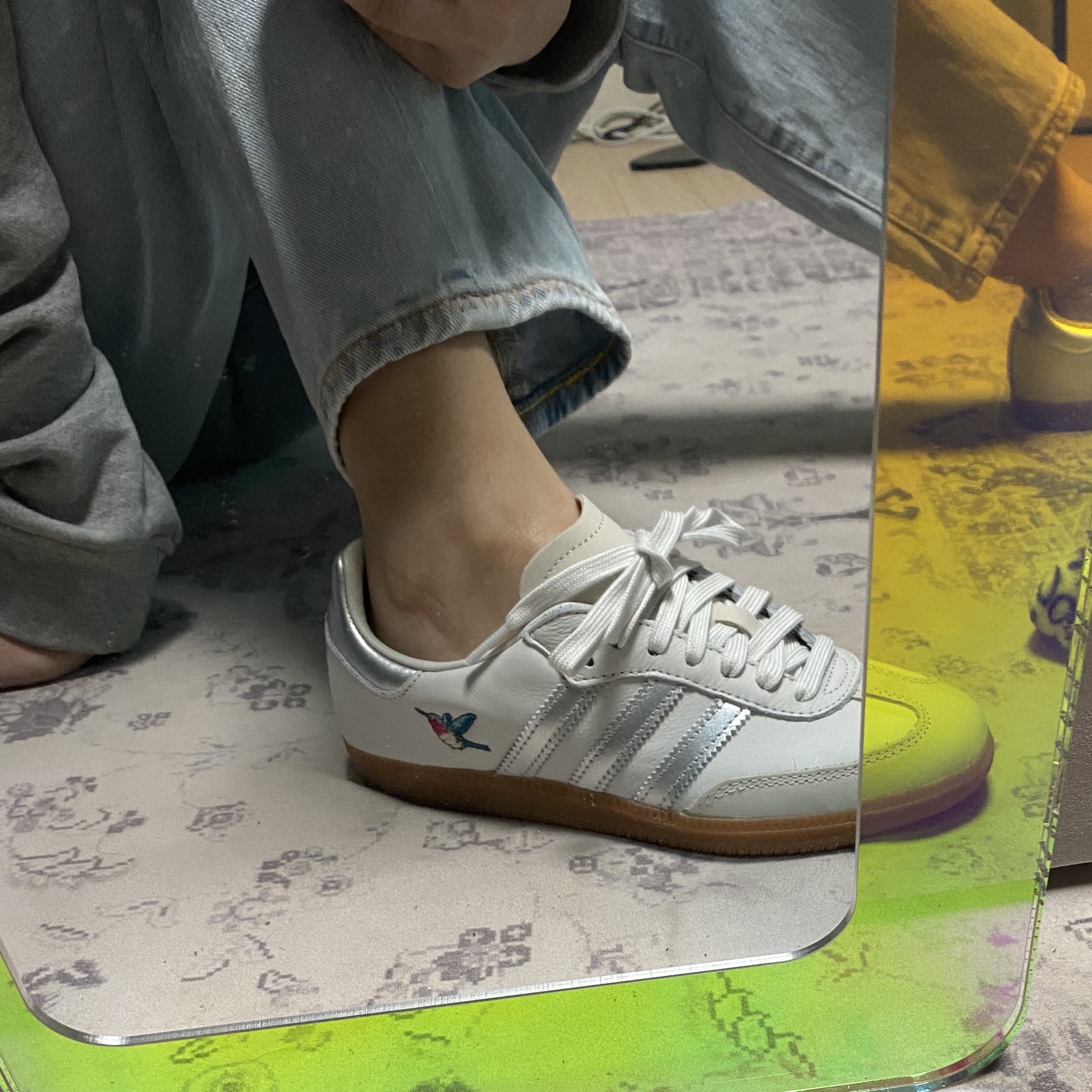 Adidas Samba OG Crystal White 착용 스타일 - 2