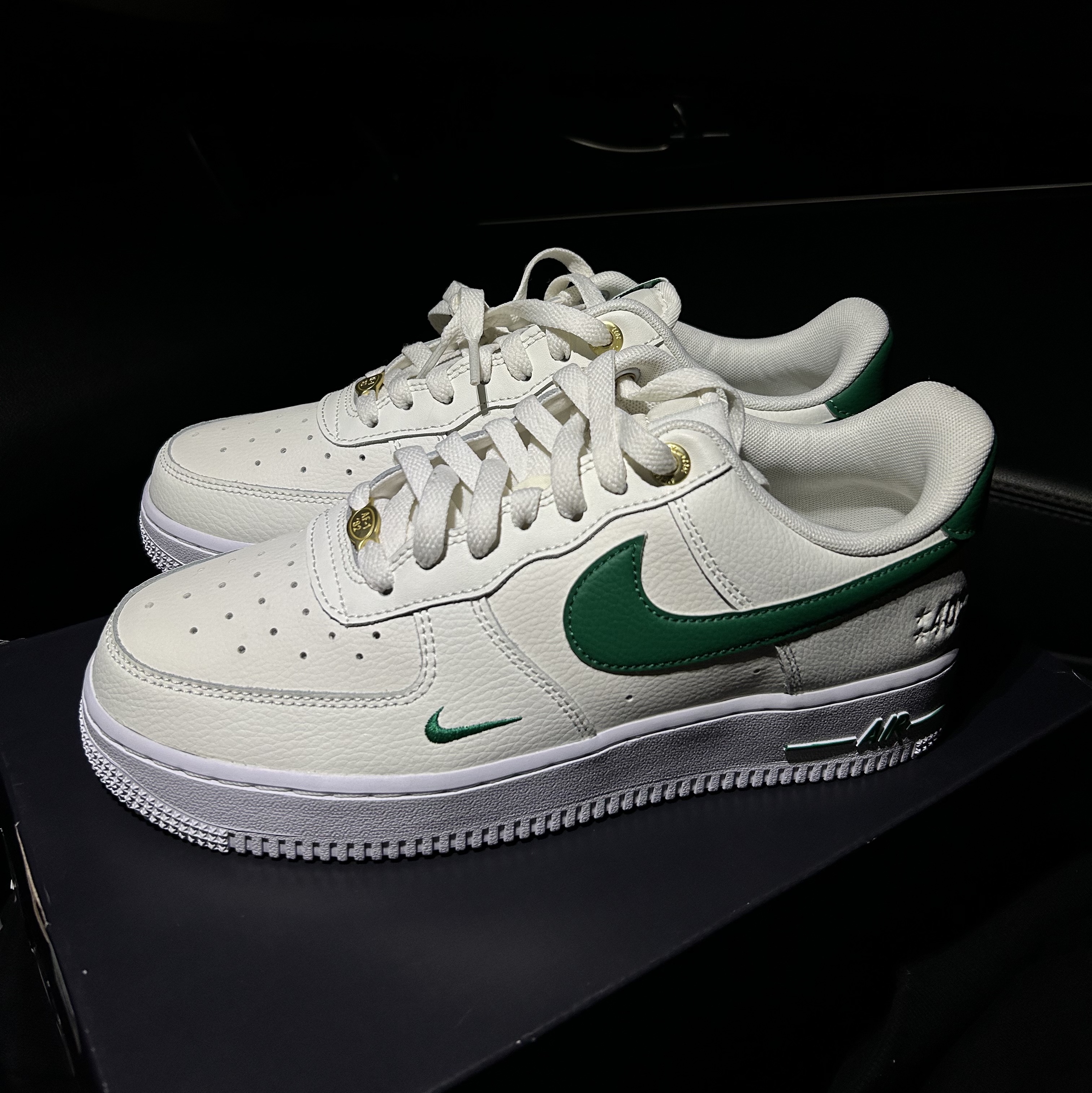 Nike Air Force 1 '07 LV8 40th Anniversary Join Forces Sail Malachite 착용 스타일
