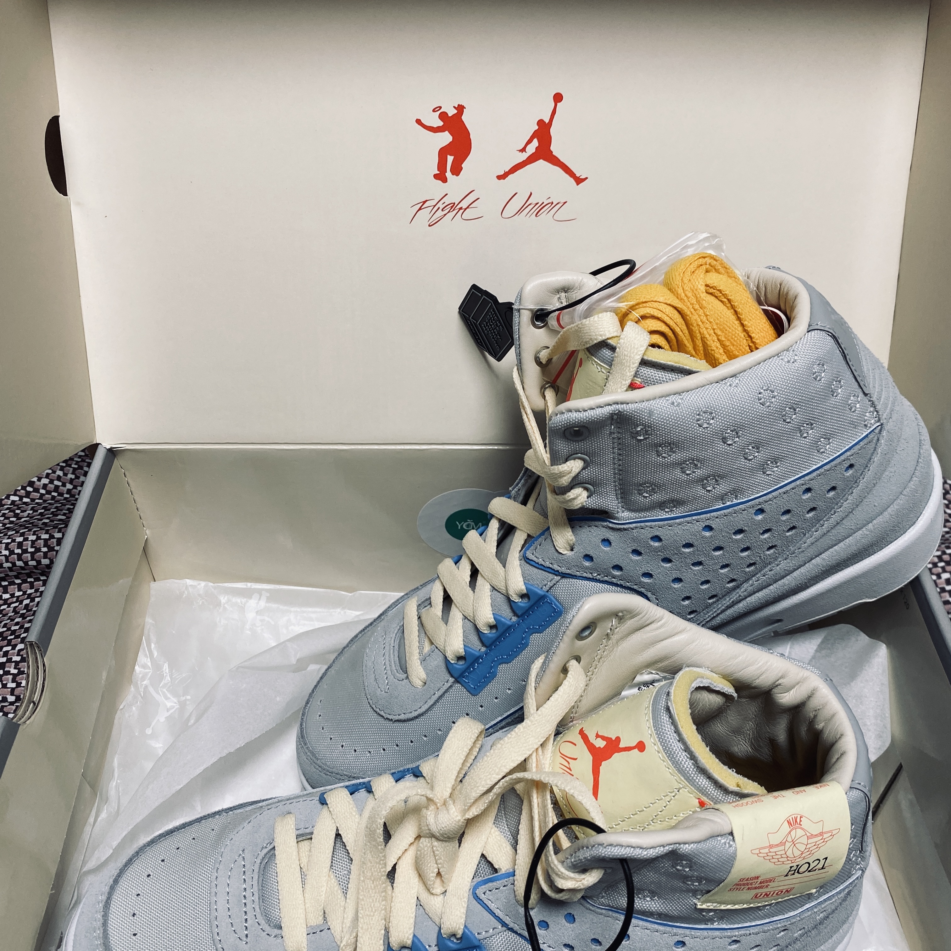 Jordan 2 x Union Retro SP Grey Fog 착용 스타일 - 1