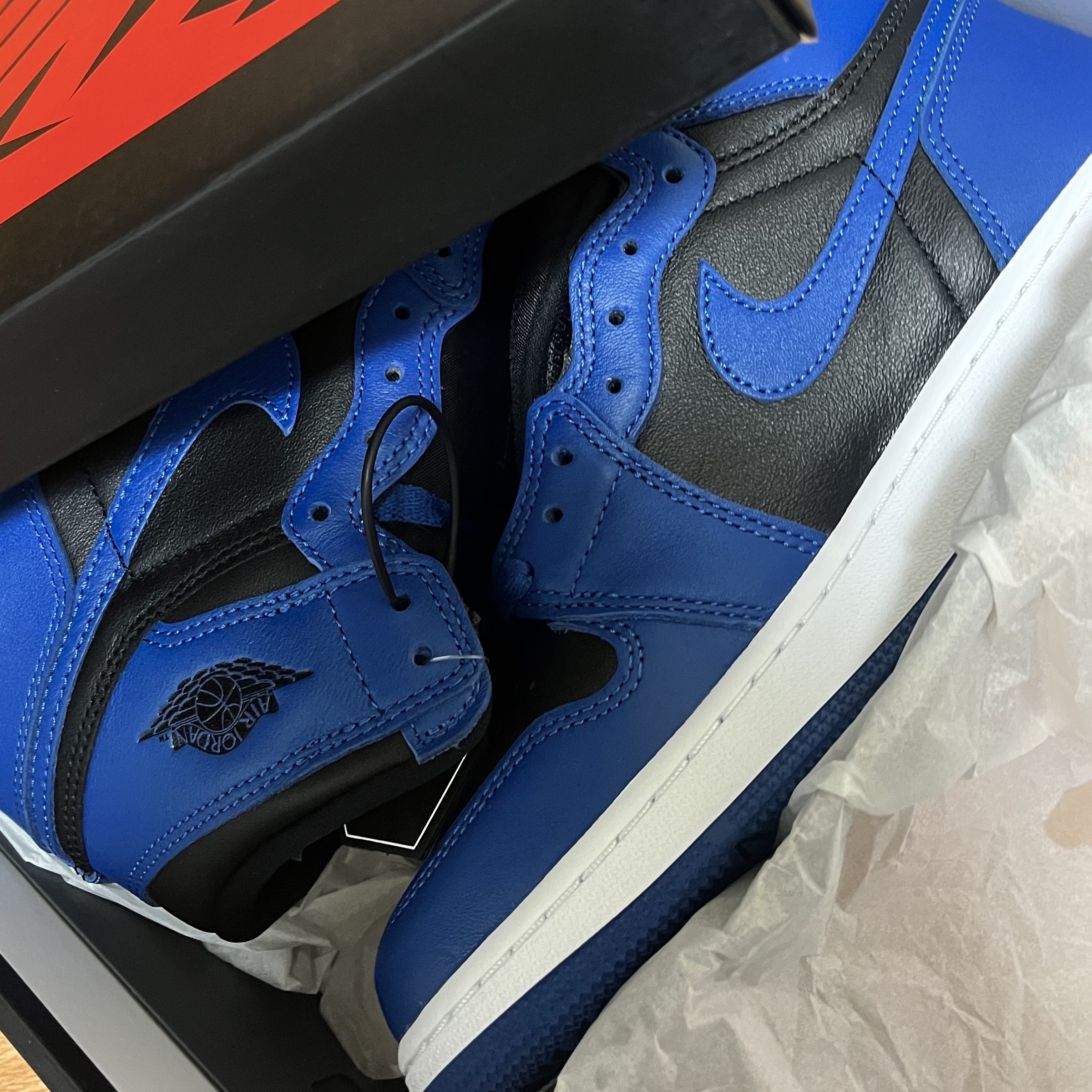 (GS) Jordan 1 Retro High OG Dark Marina Blue 착용 스타일 - 2
