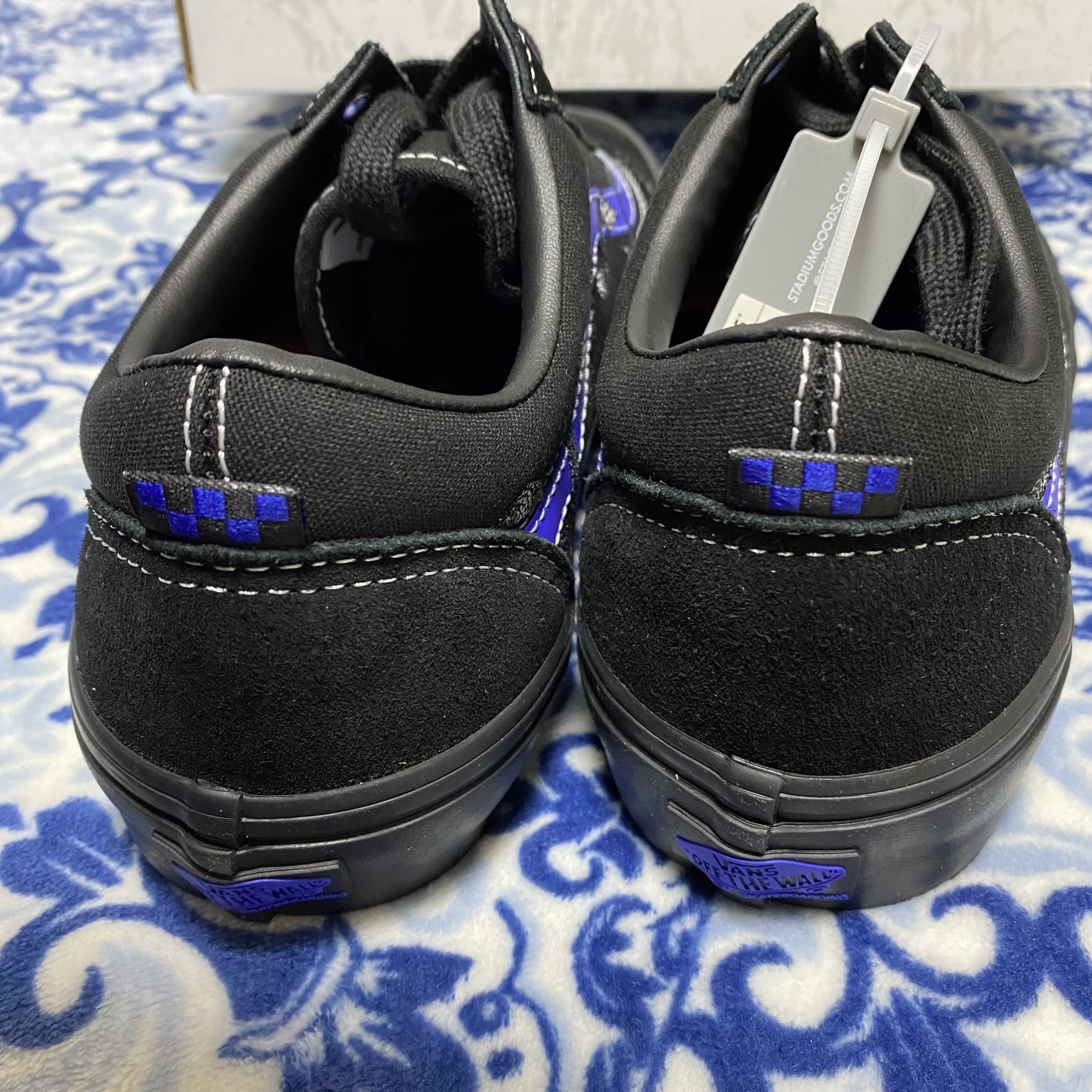 Vans x Breana Geering Skate Old Skool Blue Black 착용 스타일 - 4