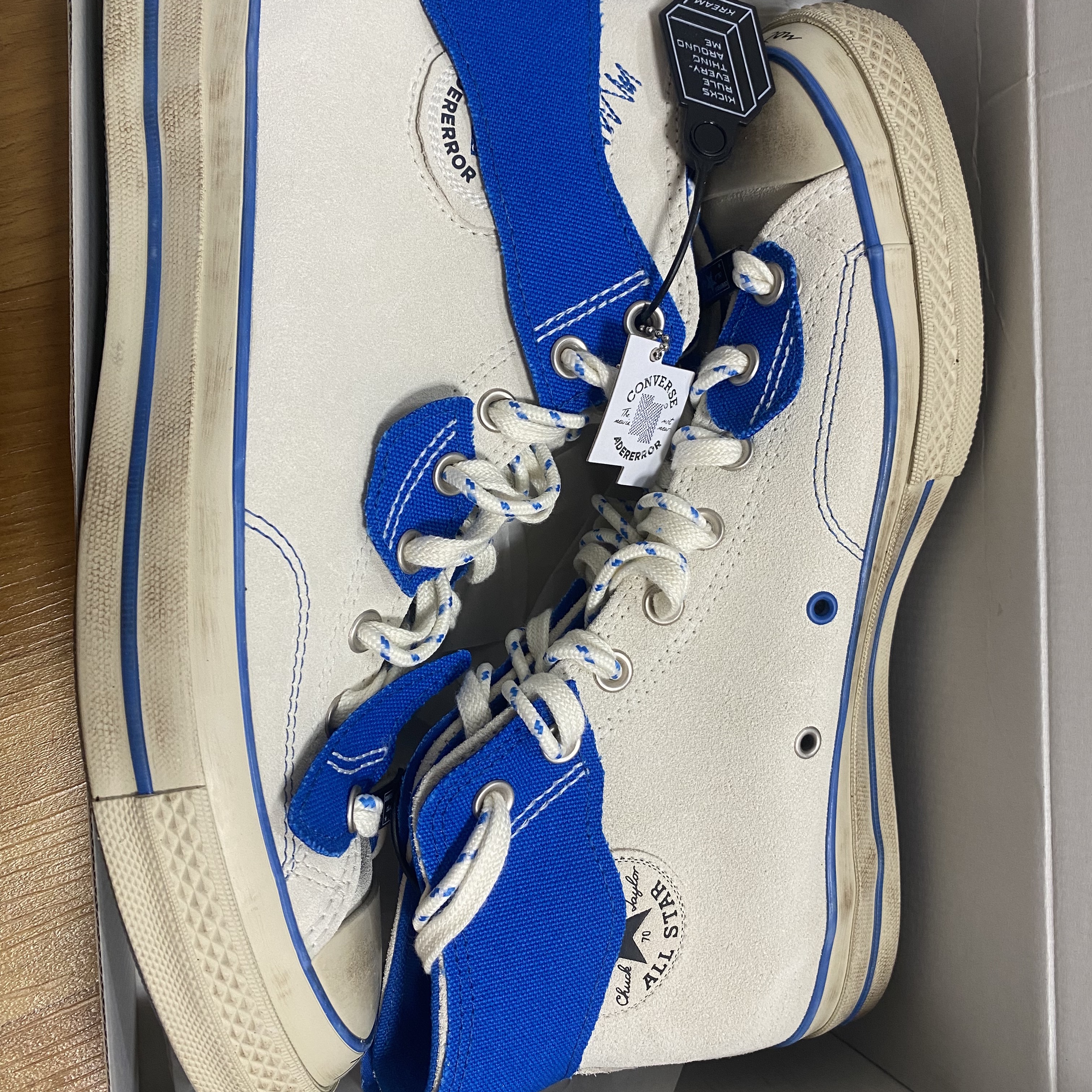 Converse x Ader Error Chuck 70 High White 착용 스타일 - 1
