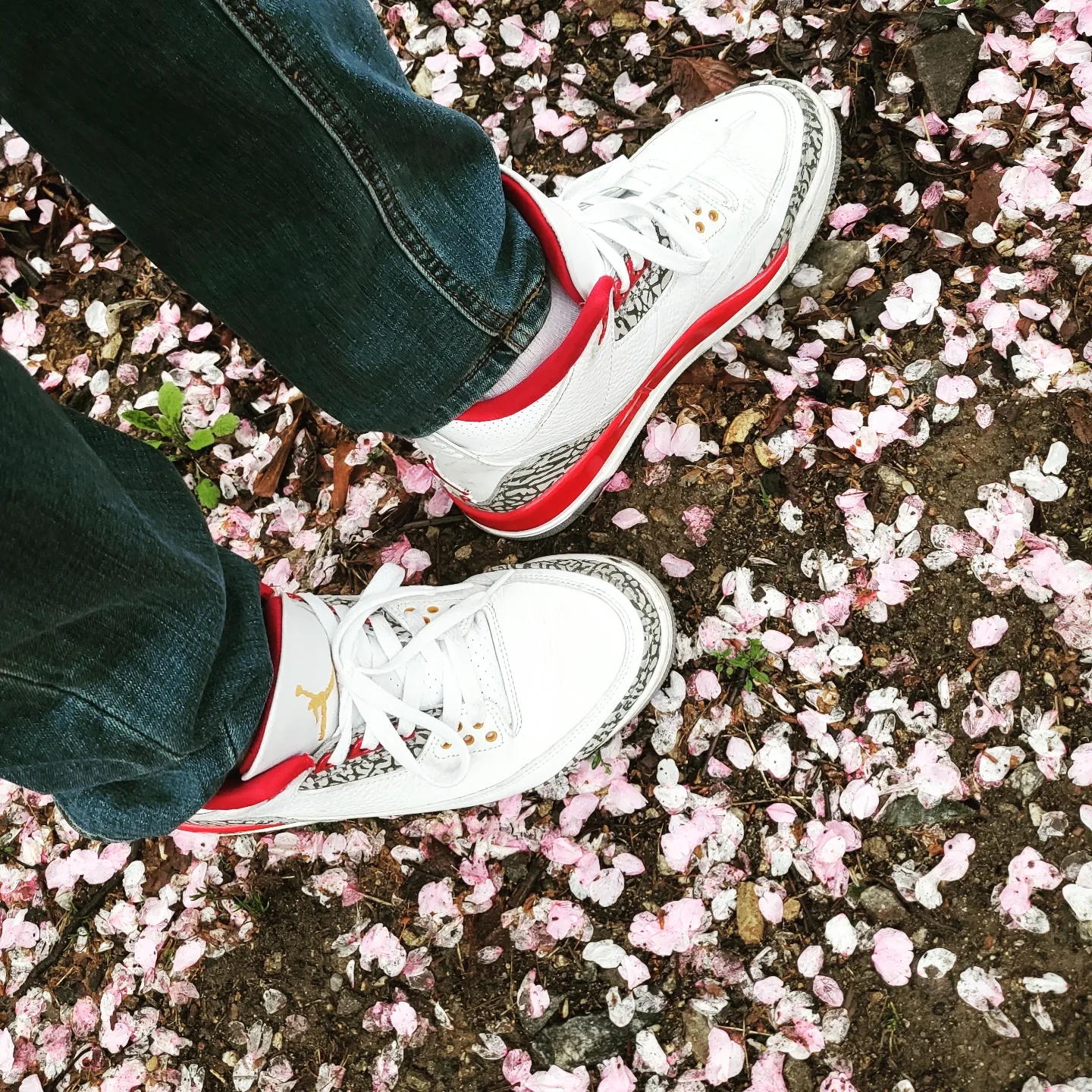 Jordan 3 Retro Cardinal Red 착용 스타일 - 1