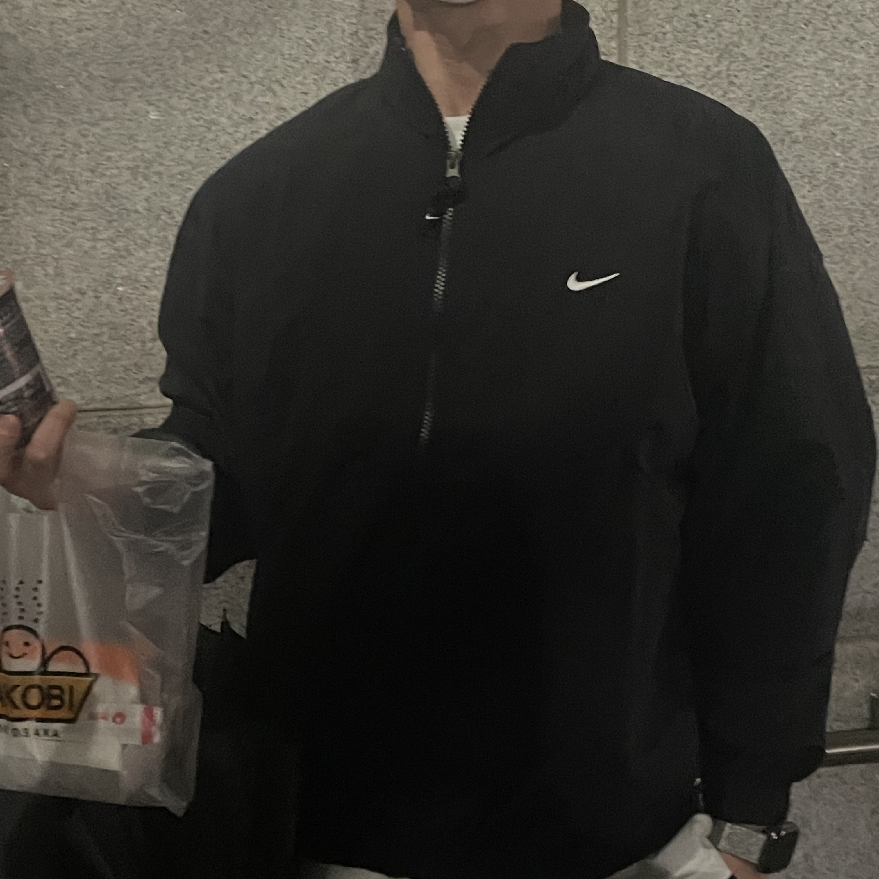 Nike NRG Solo Swoosh Woven Track Jacket Black - Asia 착용 스타일 - 2