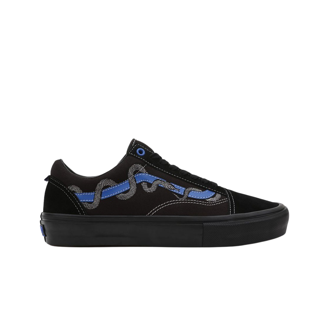 반스 x 브리아나 기링 스케이트 올드스쿨 블루 블랙(Vans x Breana Geering Skate Old Skool Blue Black) - 1