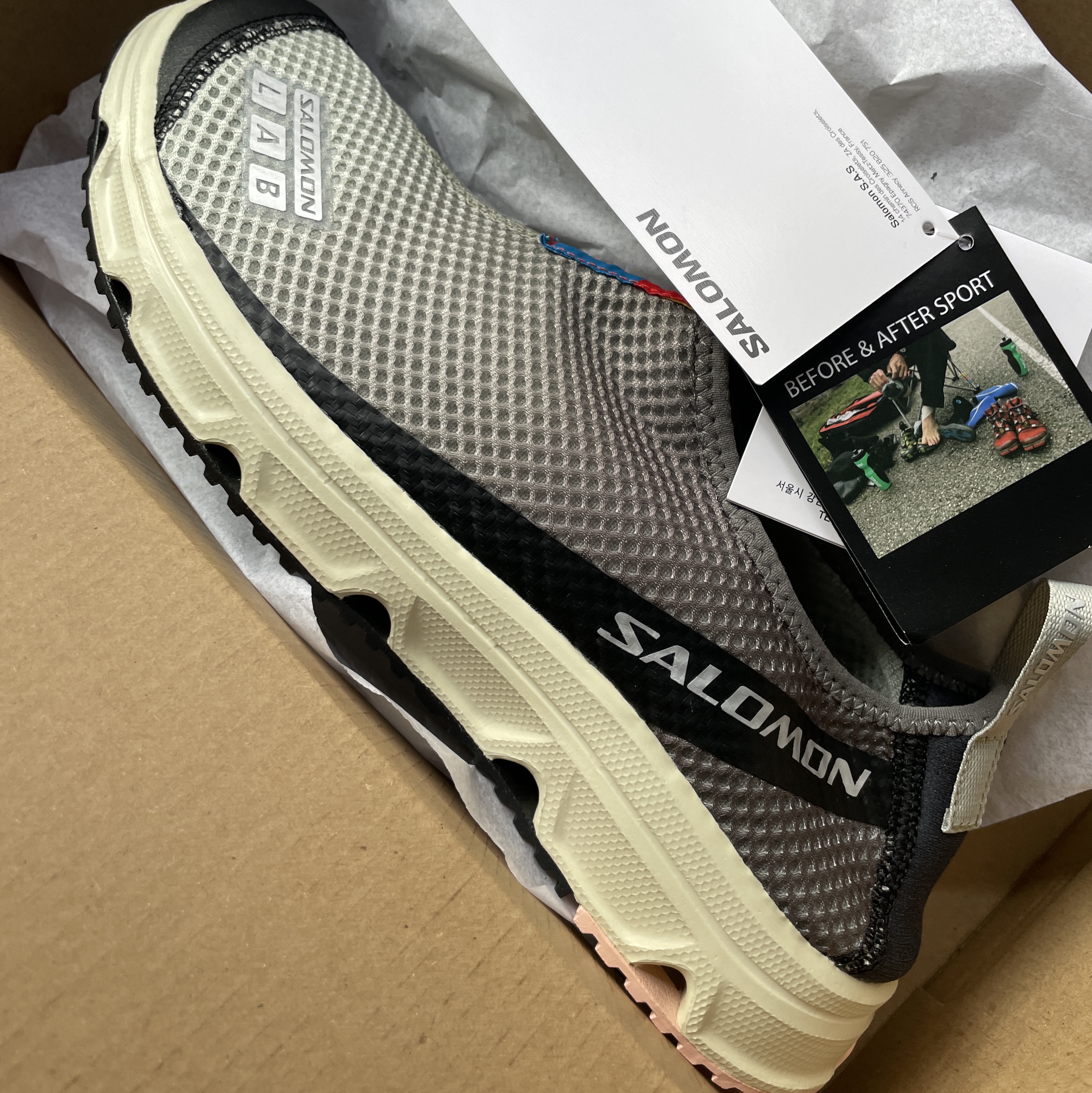 Salomon RX Moc 3.0 Pewter Desert 착용 스타일