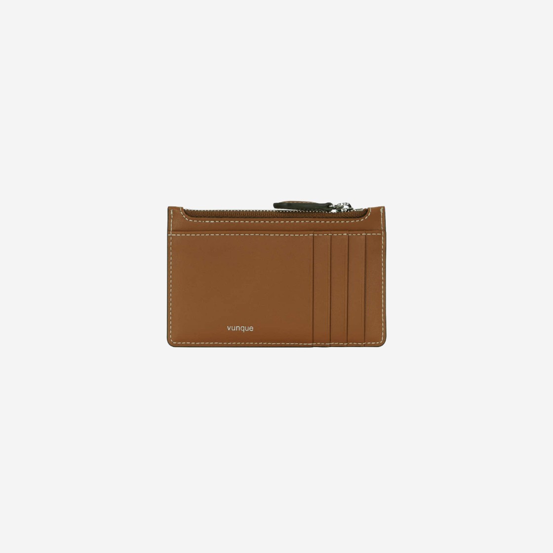 Vunque Perfec Index Zipper Card Wallet Camel 상세 이미지 2