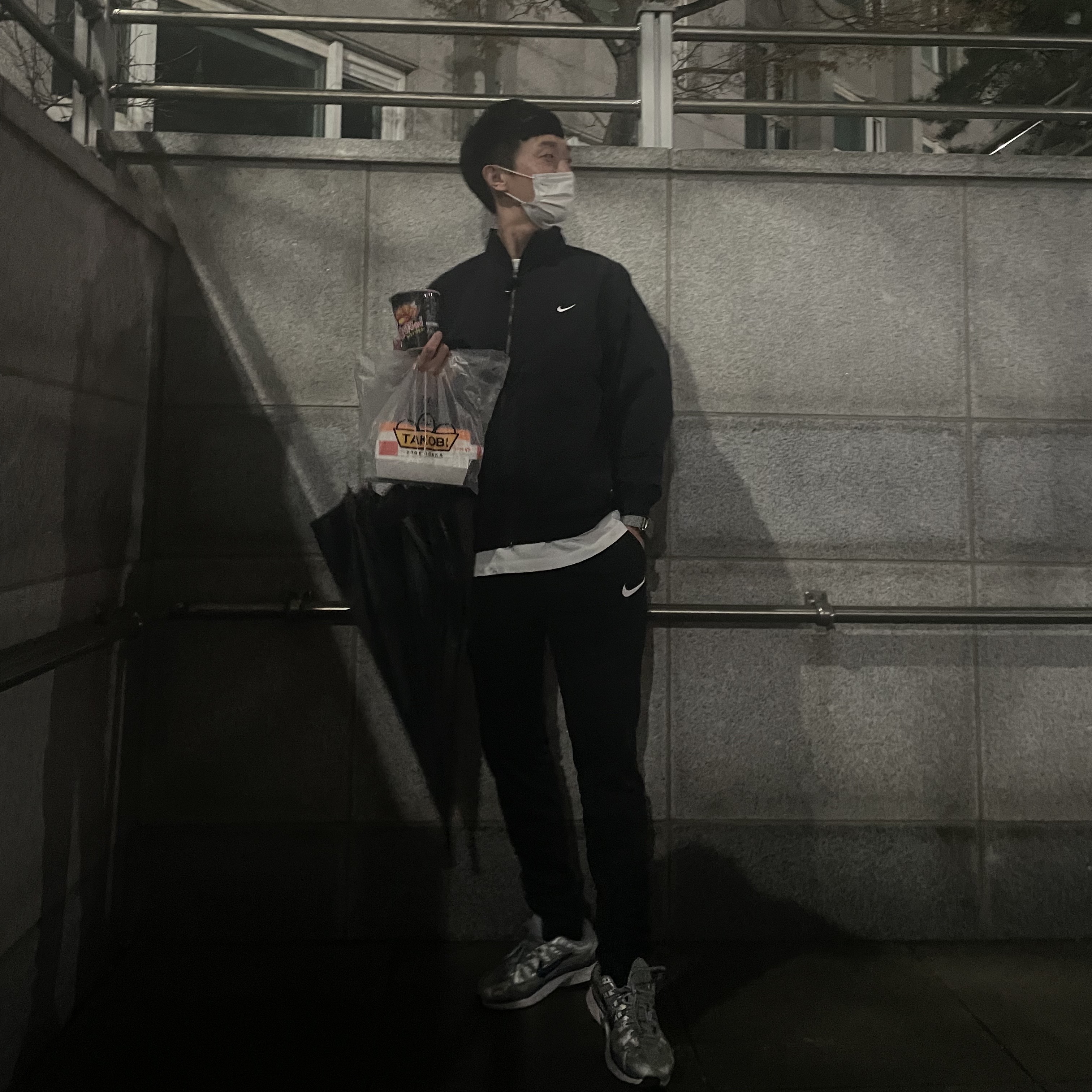 Nike NRG Solo Swoosh Woven Track Jacket Black - Asia 착용 스타일 - 1