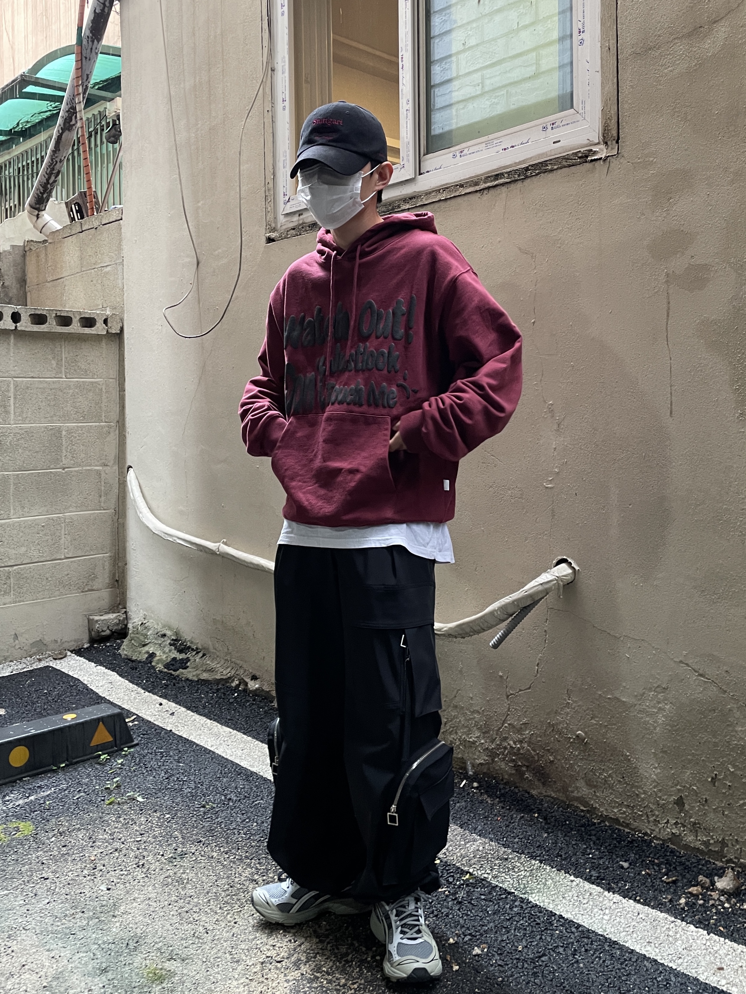 Asics UB1-S Gel-Kayano 14 Piedmont Grey, Undermycar Stuttgart Vintage Washing Ball Cap Black Red - 22SS 착용 스타일