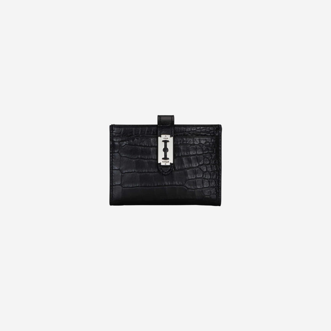 Vunque Magpie Croco Card Wallet Black 상세 이미지 1