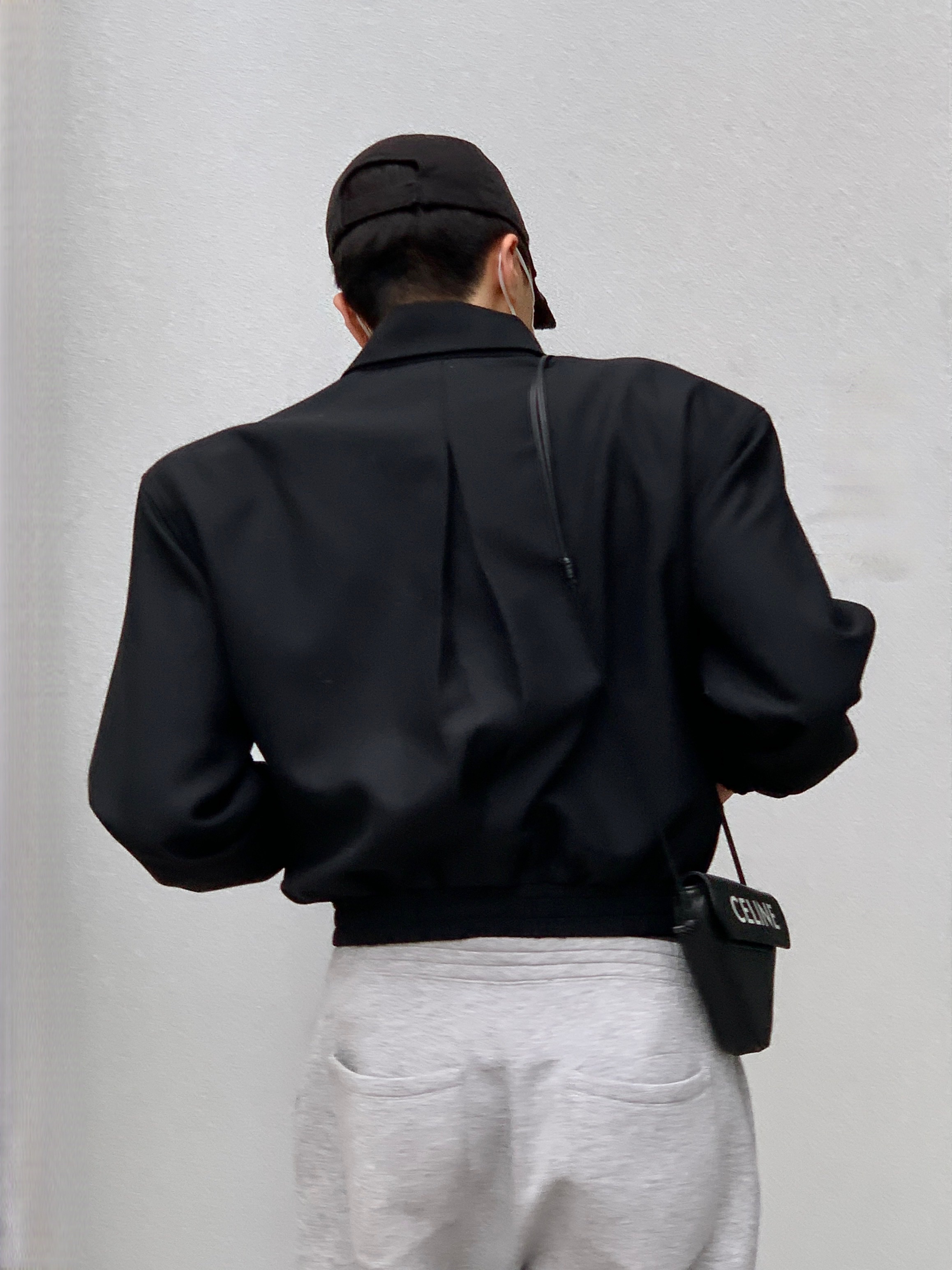 Balenciaga Steroid Derby Black, Balenciaga Gaffer Cap Black 착용 스타일 - 5