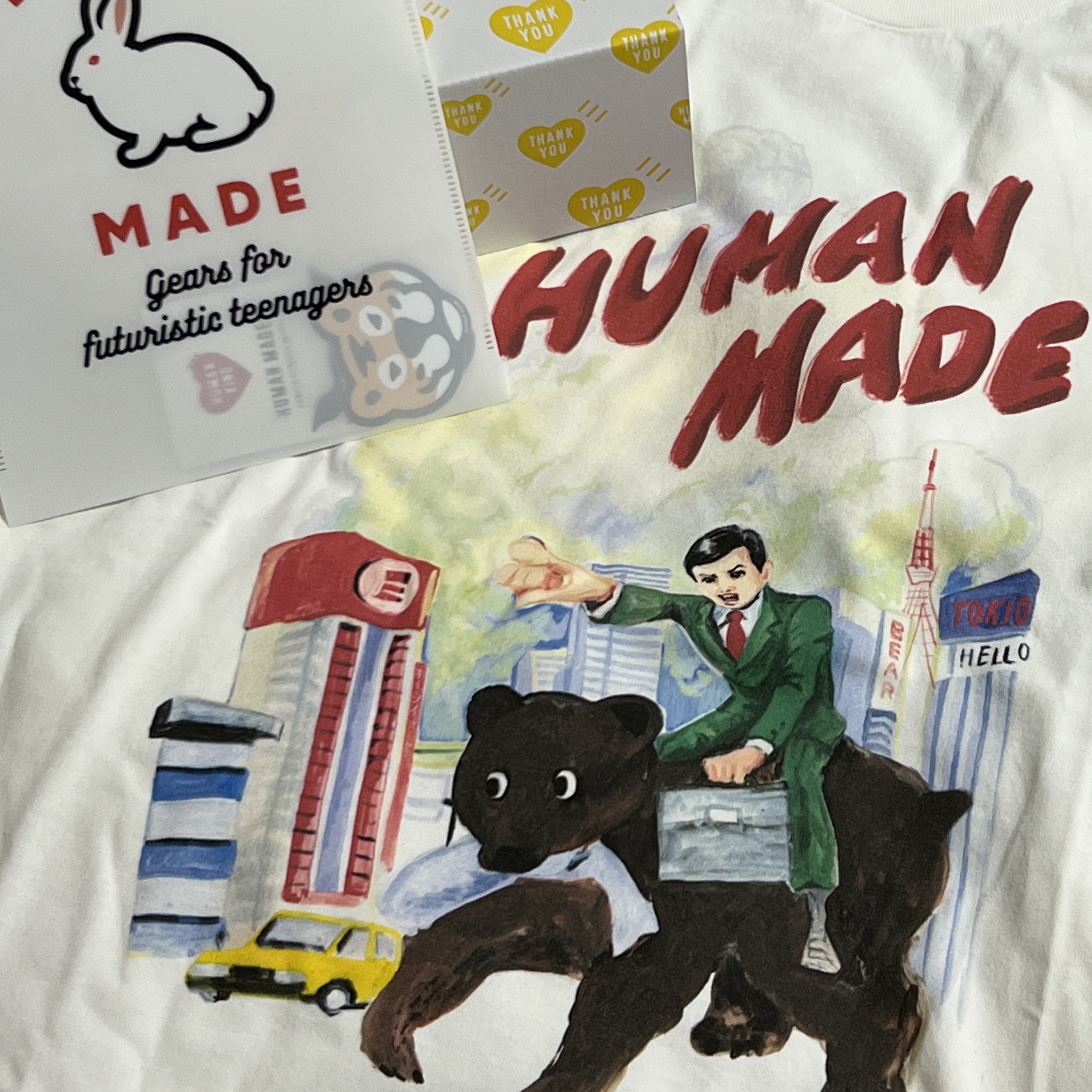 Human Made Keiko Sootome T-Shirt #7 White 착용 스타일