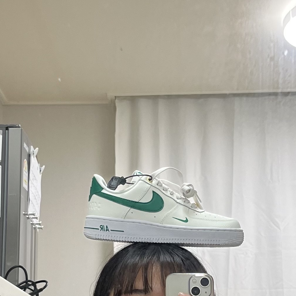 (W) Nike Air Force 1 '07 SE 40th Anniversary Join Forces Sail Malachite 착용 스타일 - 1