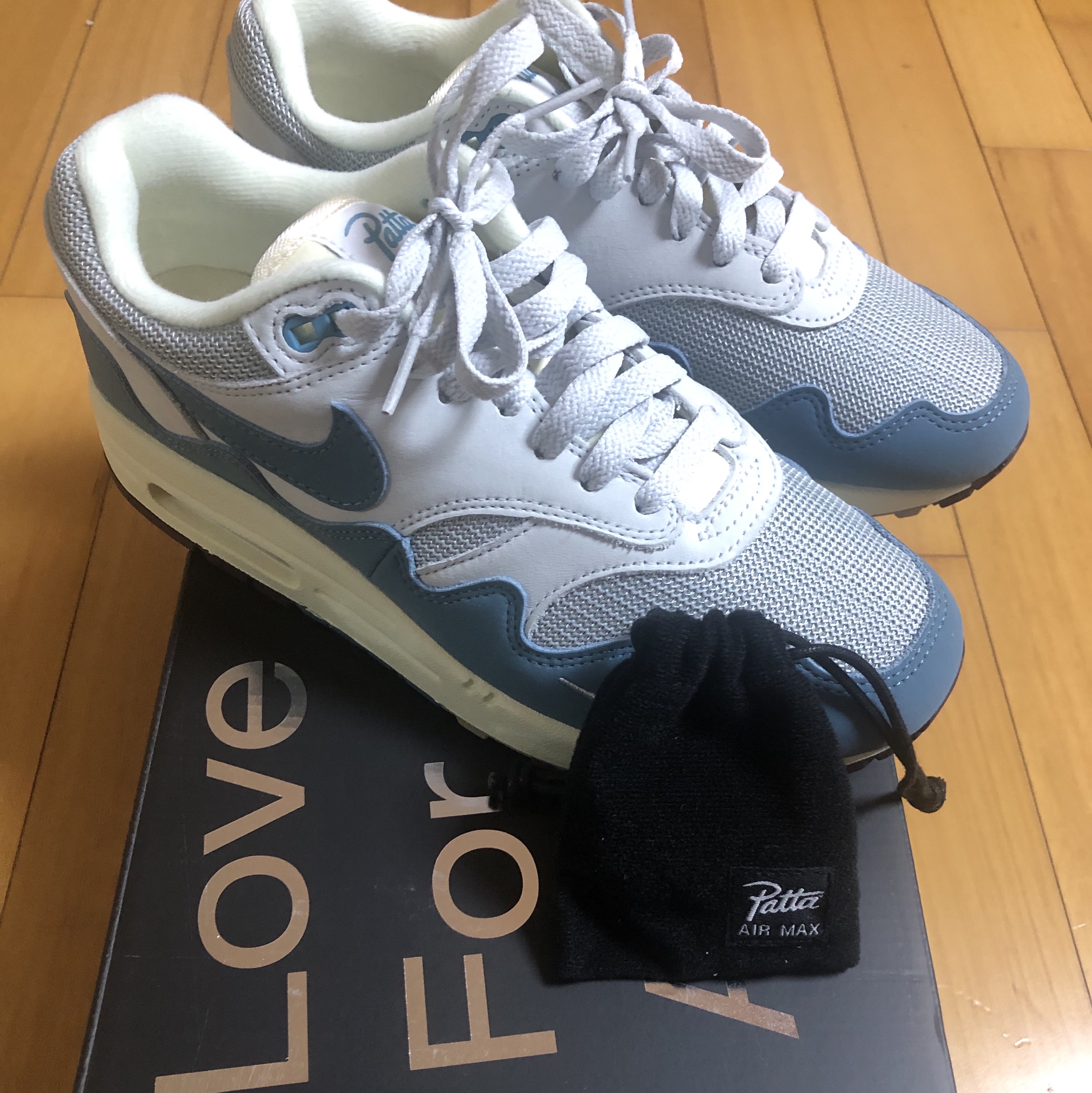 Nike x Patta Air Max 1 Noise Aqua 착용 스타일