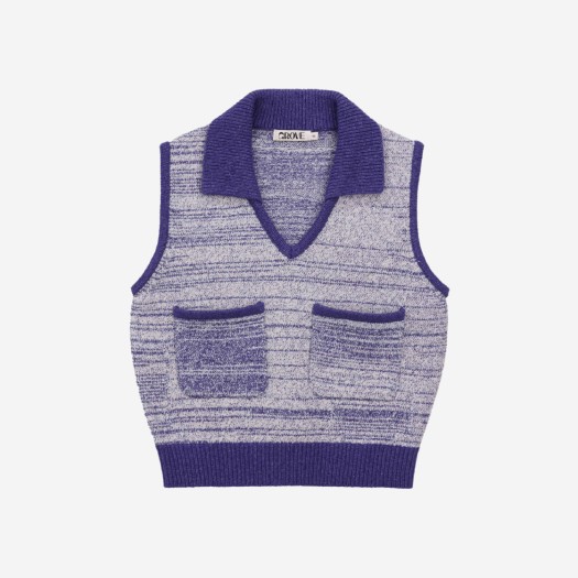 (W) Grove Swell Knit Vest Blue - 23SS