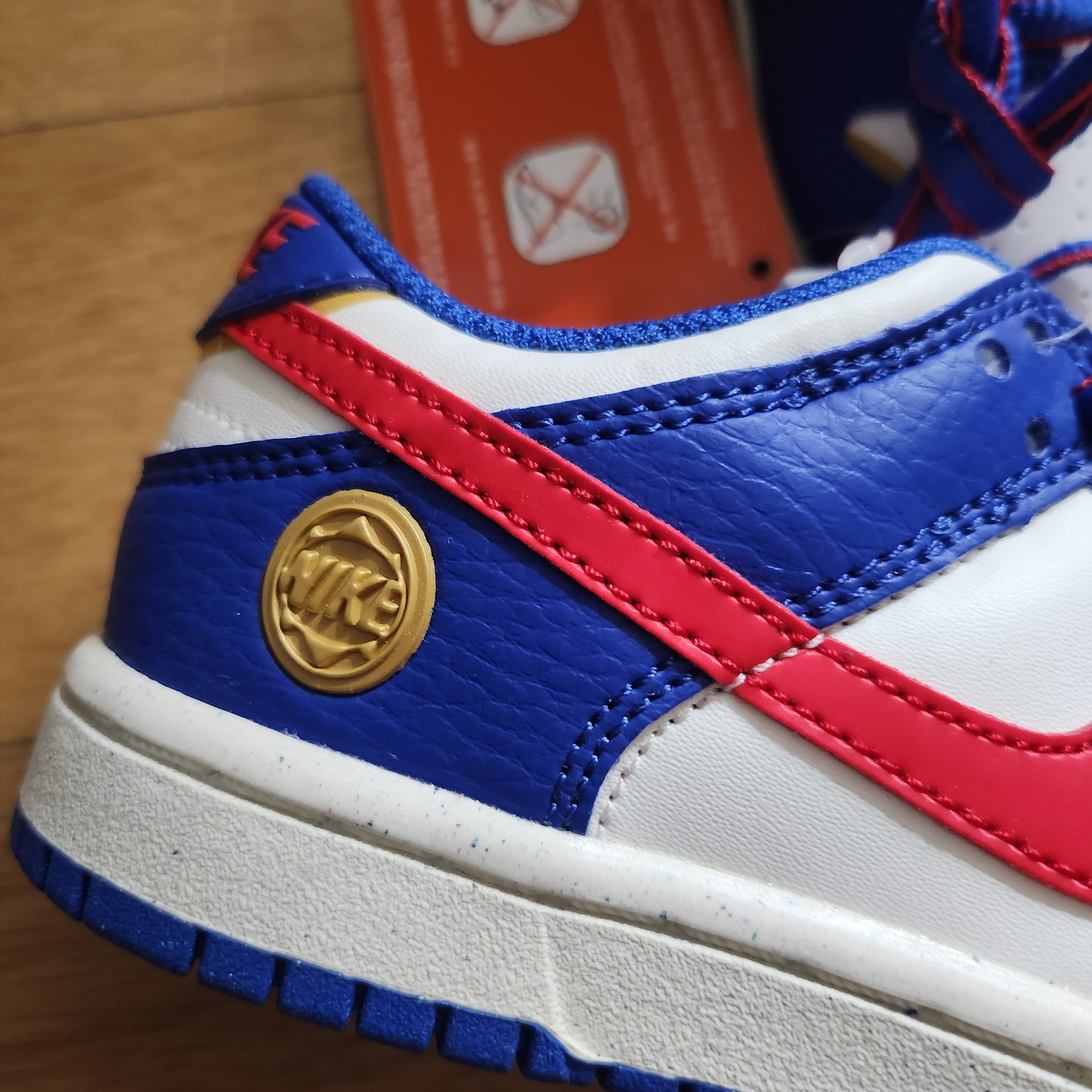 (PS) Nike Dunk Low Game Royal University Red 착용 스타일 - 3