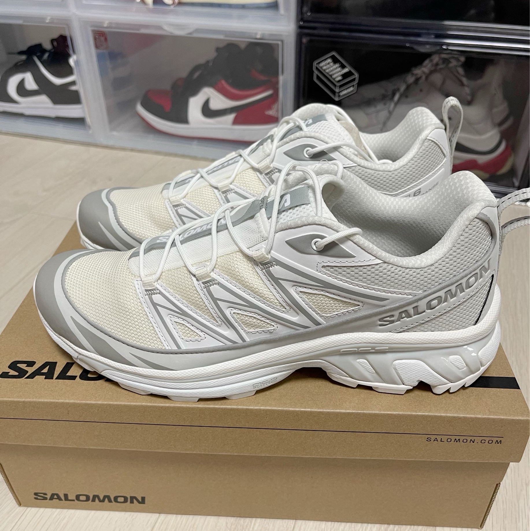 Salomon XT-6 Expanse Vanilla Ice White 착용 스타일 - 2