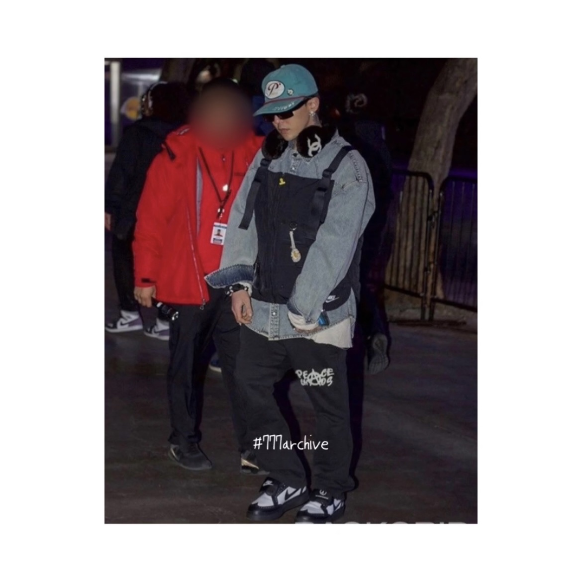 Nike x Peaceminusone Kwondo1 Black and White, Nike x Peaceminusone 2+1 Jacket Black (DR0100-010) 착용 스타일 - 1