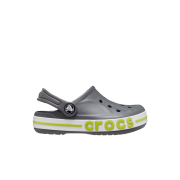(Kids) Crocs Bayaband Clog Slate Grey Lime Punch