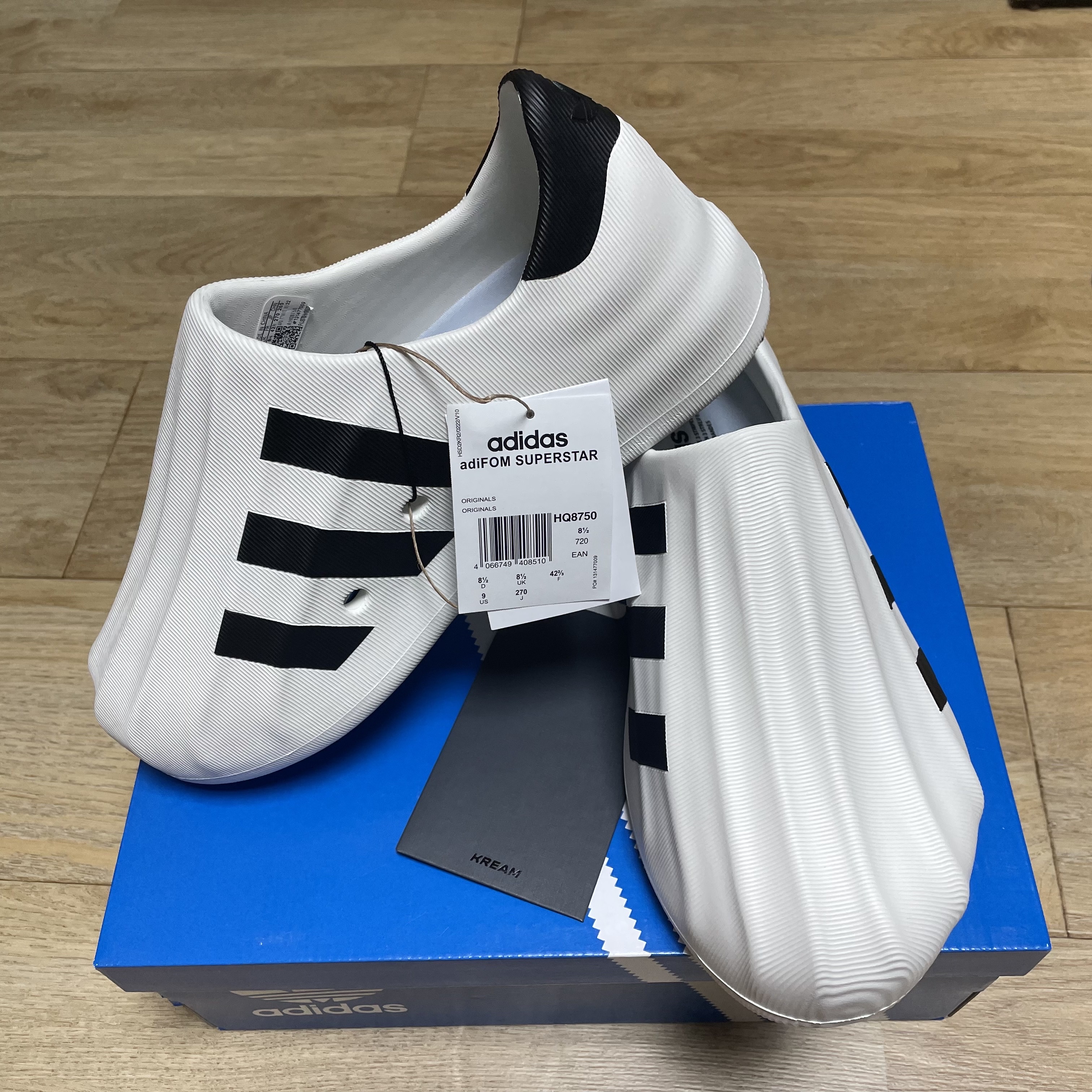 Adidas Adifom Superstar Core White 착용 스타일 - 1