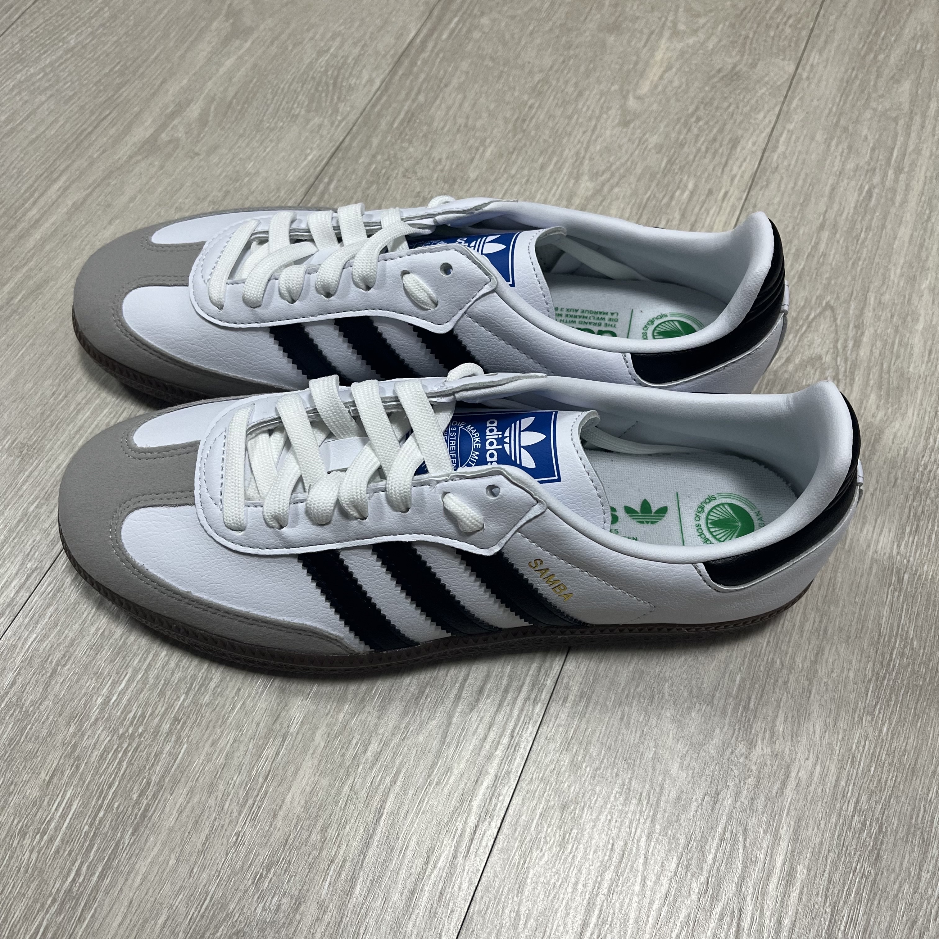 Adidas Samba Vegan White Black 착용 스타일 - 3