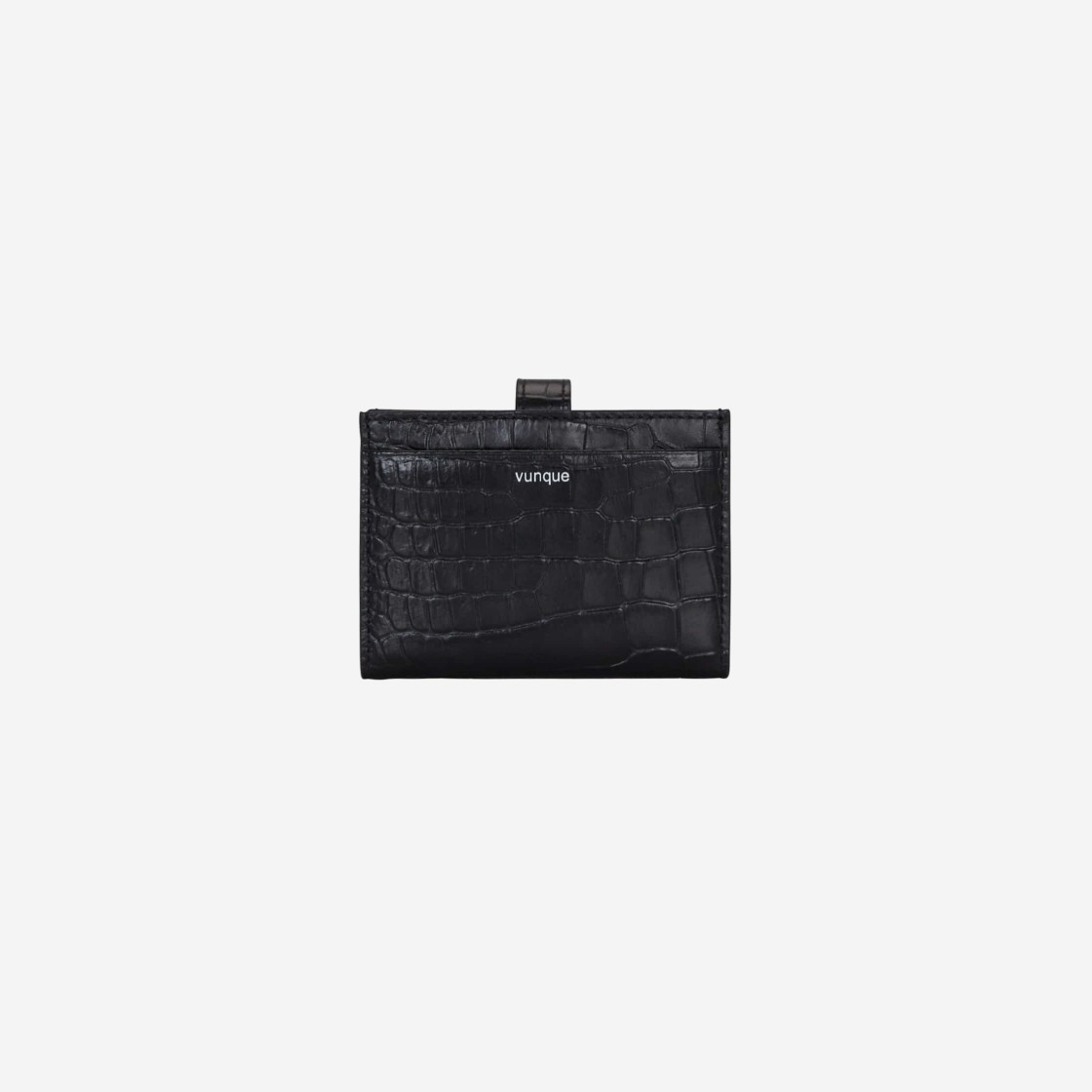 Vunque Magpie Croco Card Wallet Black 상세 이미지 2