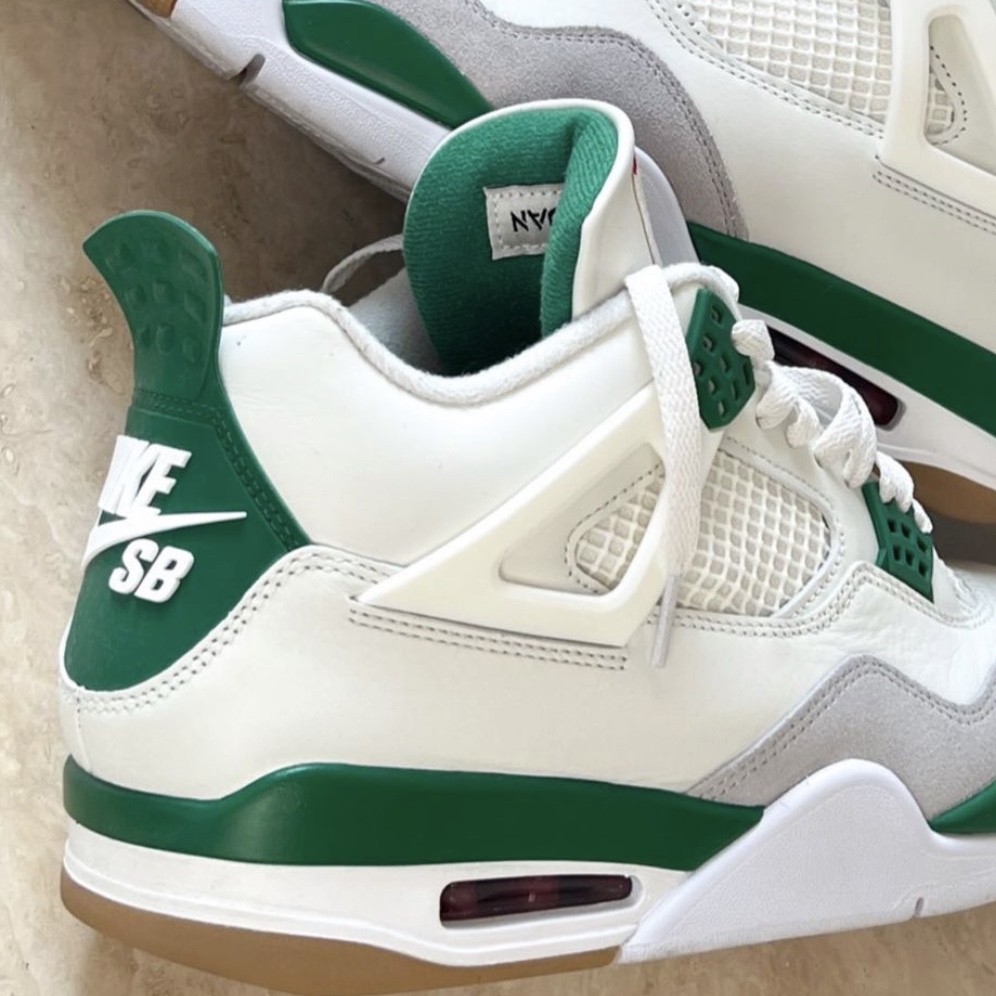 Jordan 4 x Nike SB Retro SP Pine Green 착용 스타일