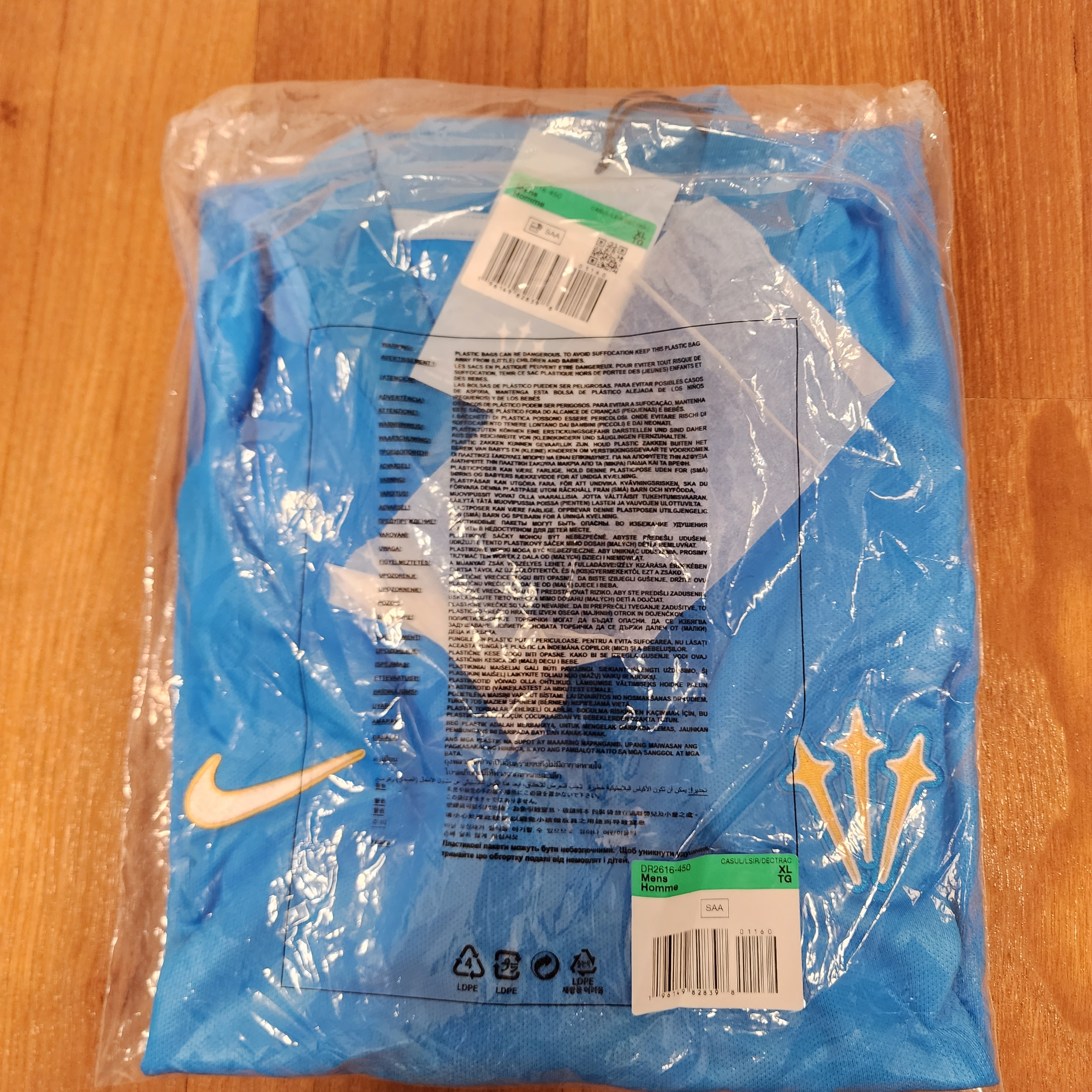 Nike x Drake Nocta Distant Regards Jersey Blue Glow (DR2616-450) 착용 스타일 - 3