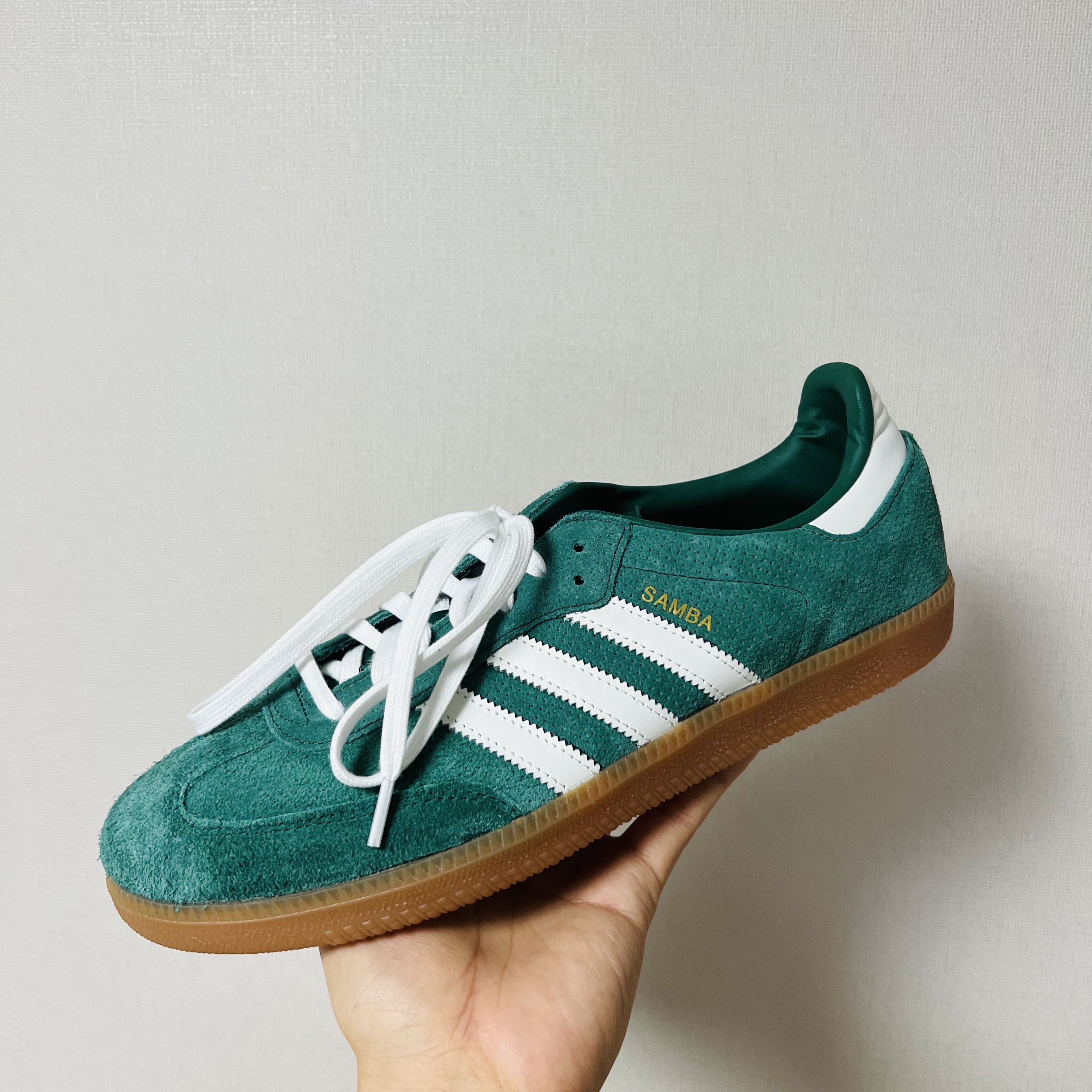 Adidas Samba OG Collegiate Green 착용 스타일