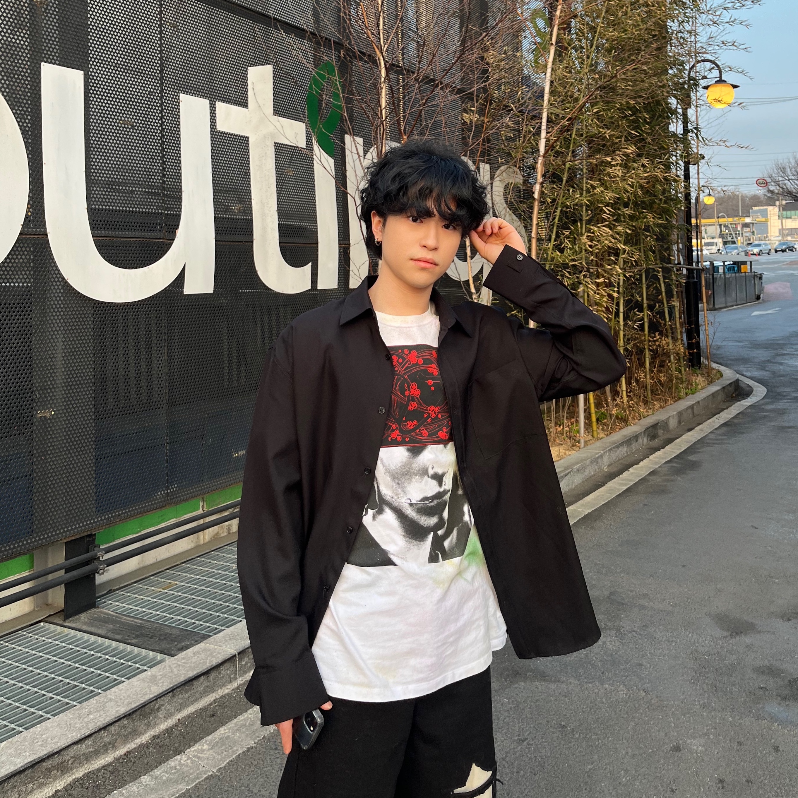 Nike x Matthew M Williams Zoom 004 Triple Black 착용 스타일 - 3