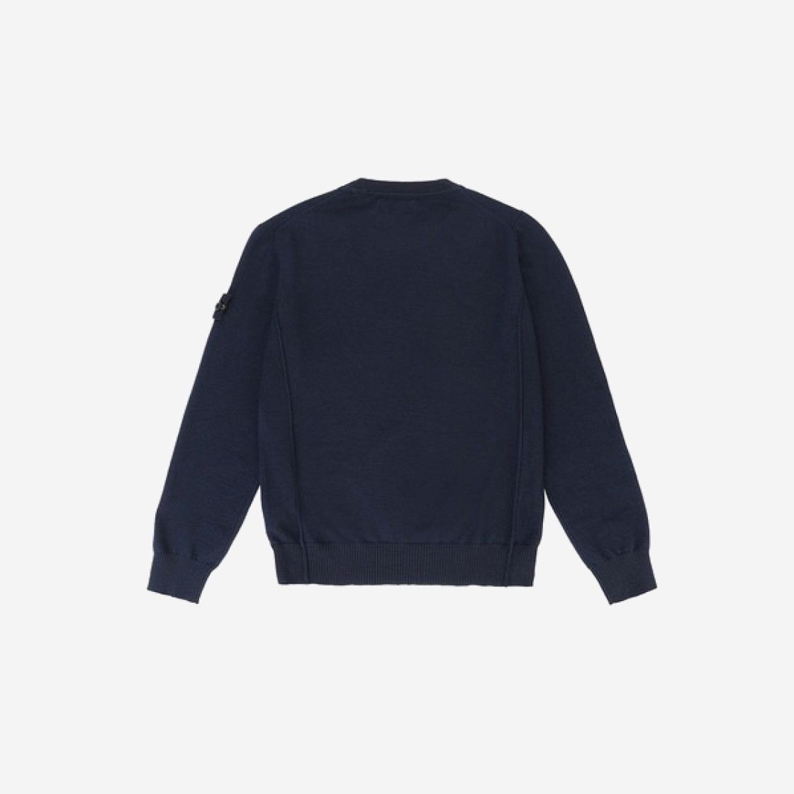 (Kids) Stone Island 501A4 Crewneck Stitch Soft Cotton Knit Navy Blue - 23SS 상세 이미지 2