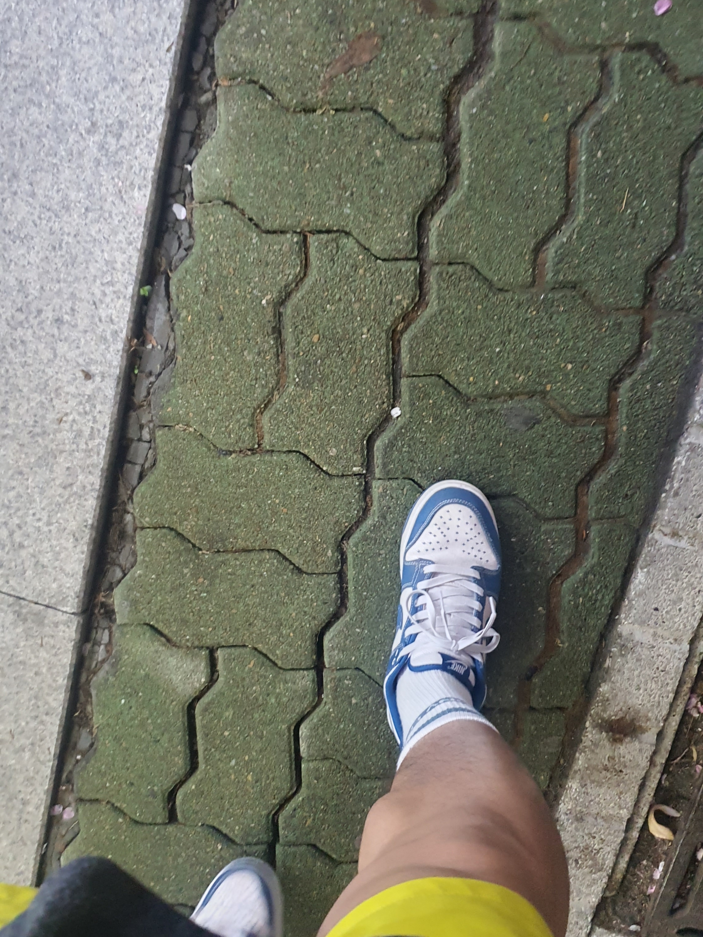 Nike Dunk Low Retro SE Industrial Blue 착용 스타일 - 2