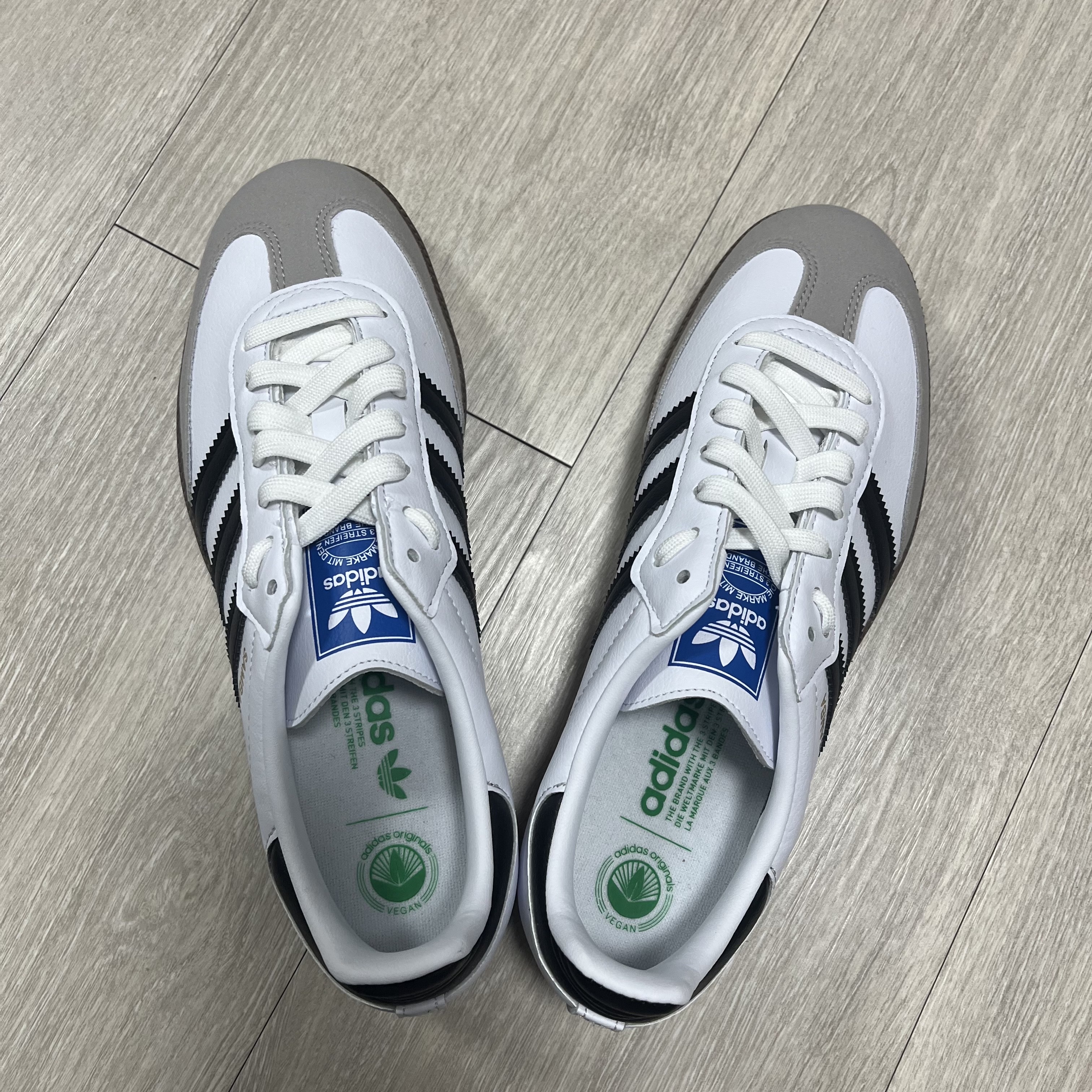 Adidas Samba Vegan White Black 착용 스타일 - 4