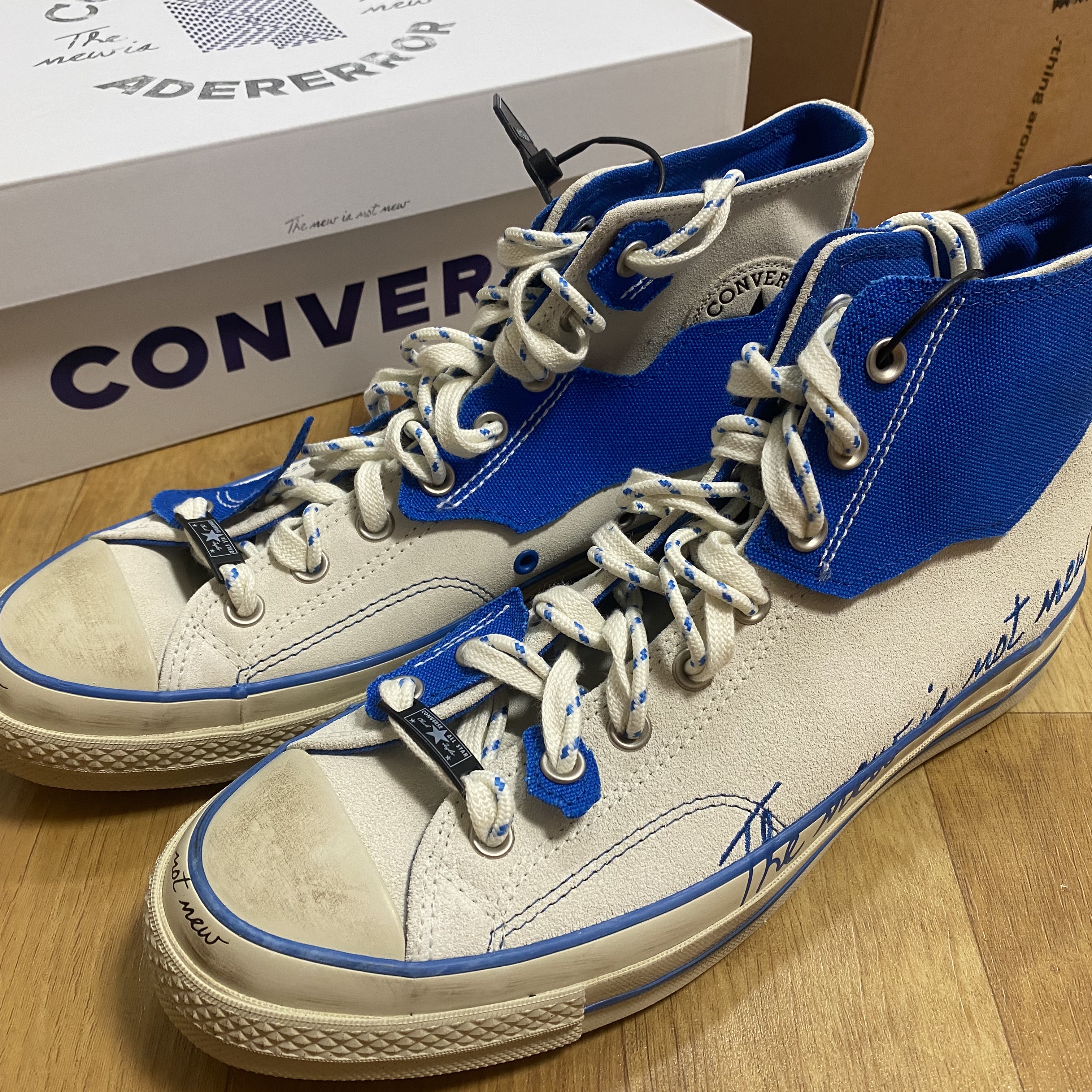 Converse x Ader Error Chuck 70 High White 착용 스타일 - 2