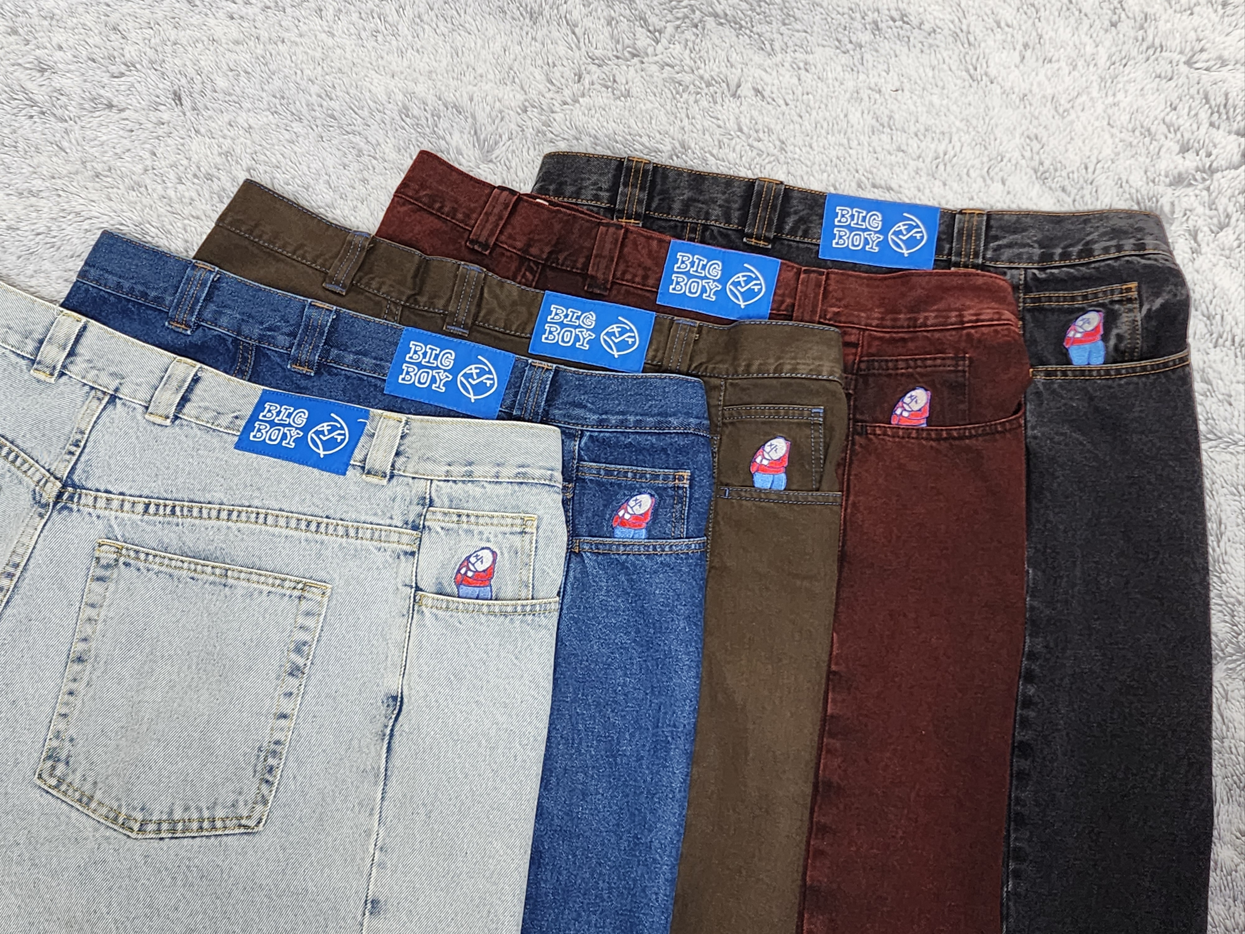 Polar Skate Co Big Boy Jeans Light Blue 착용 스타일
