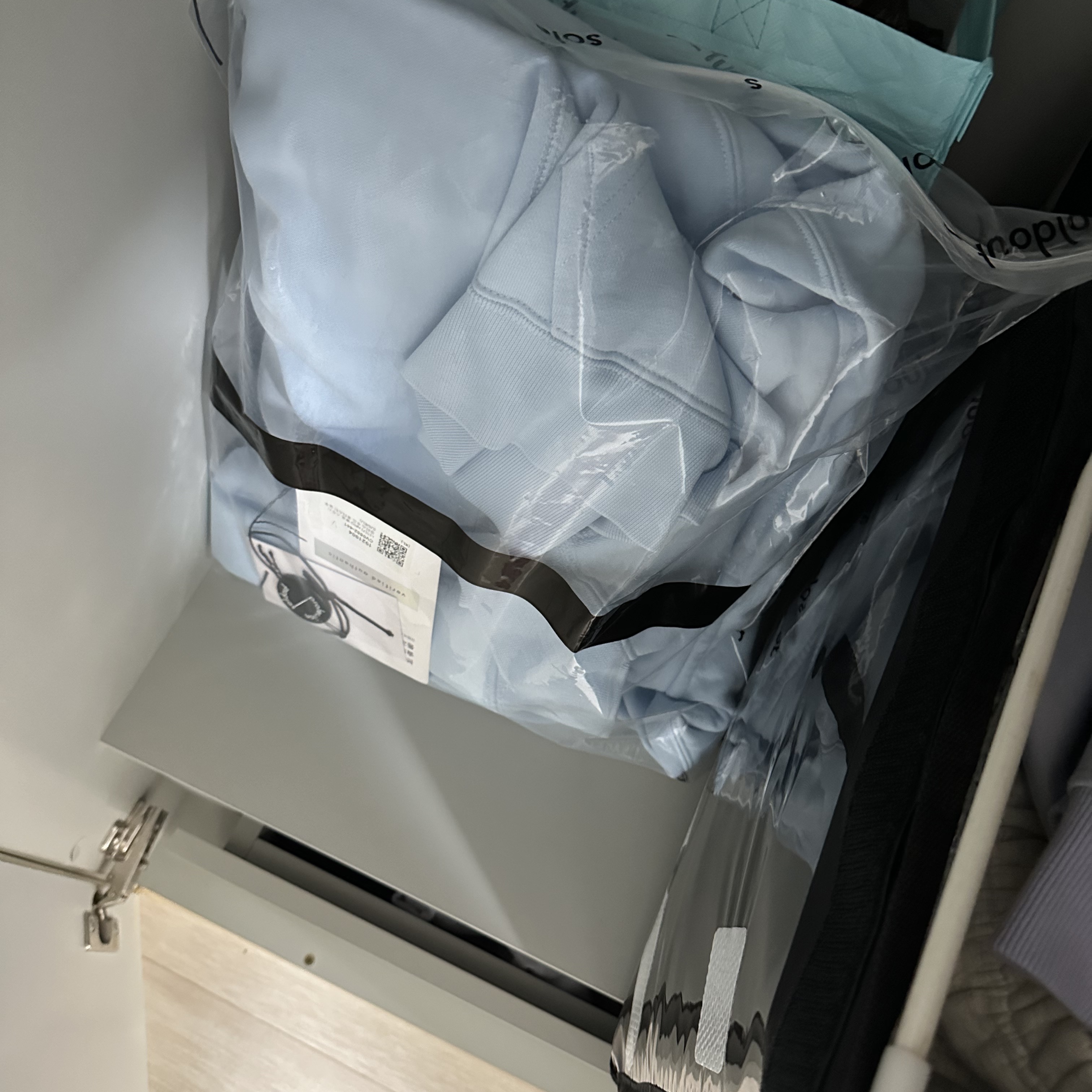 Nike NRG Solo Swoosh Fleece Pants Celestine Blue - US/EU 착용 스타일