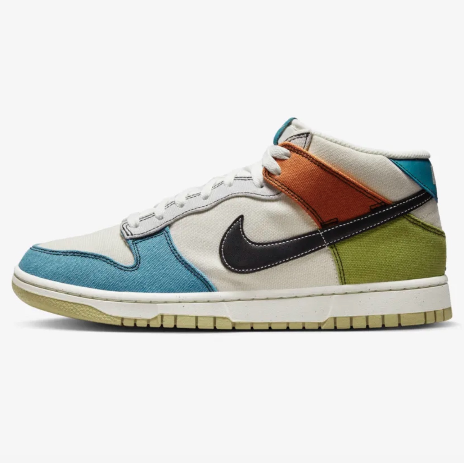 Nike Dunk Mid Mineral Teal and Moss 착용 스타일 - 2
