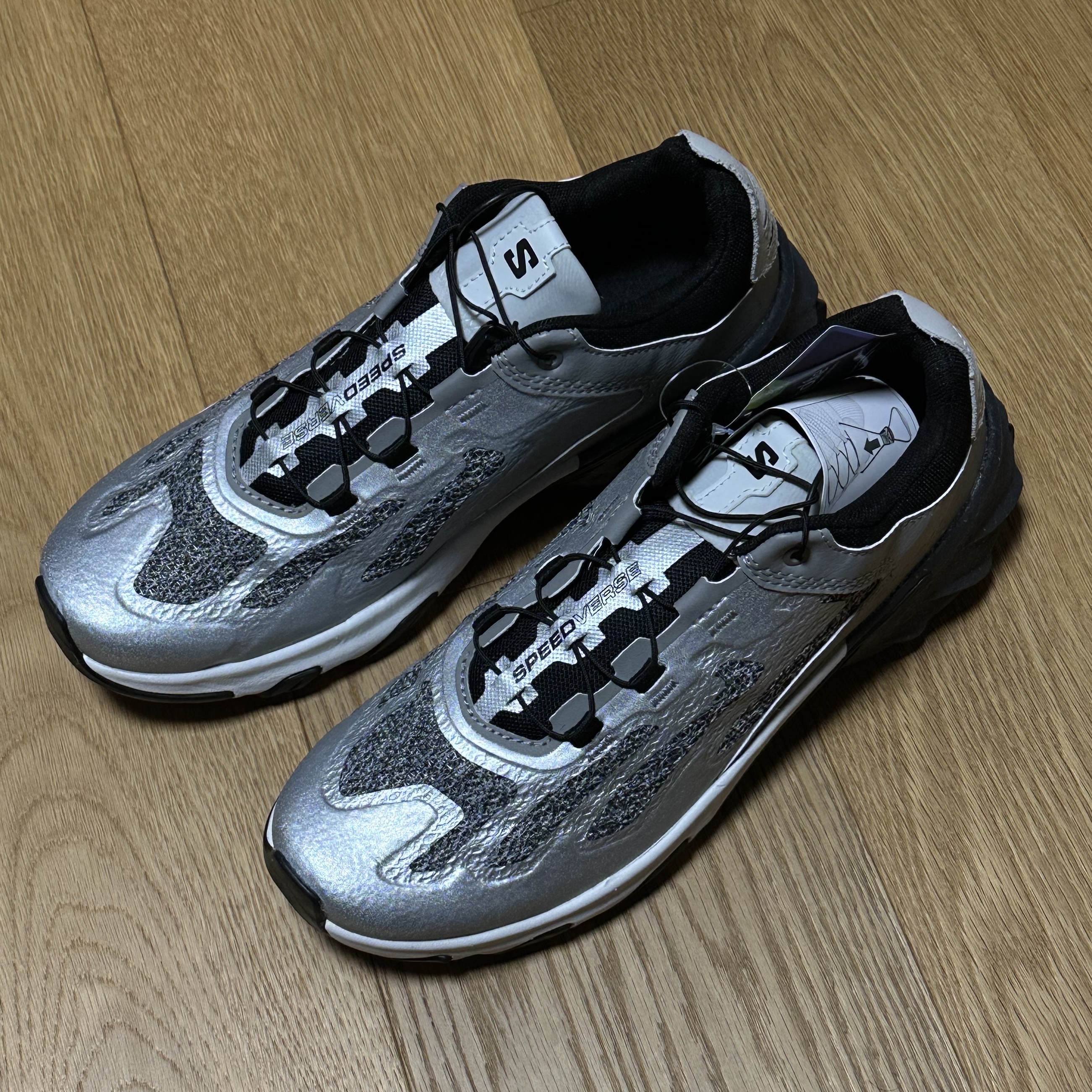 Salomon Speedverse PRG Silver Frost Grey Lunar Rock 착용 스타일