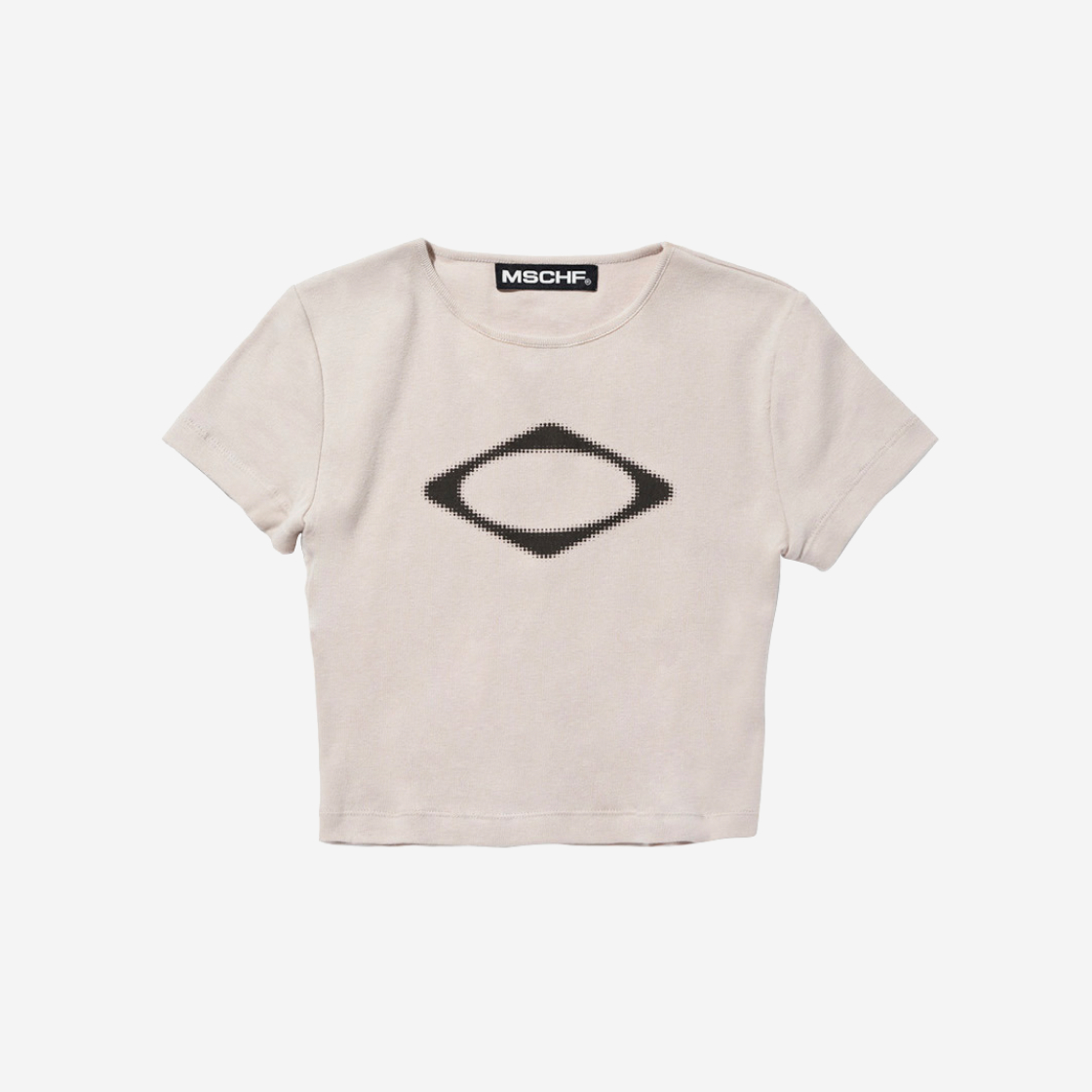 (W) Mischief Rhombus Blur T-Shirt Mini Light Beige