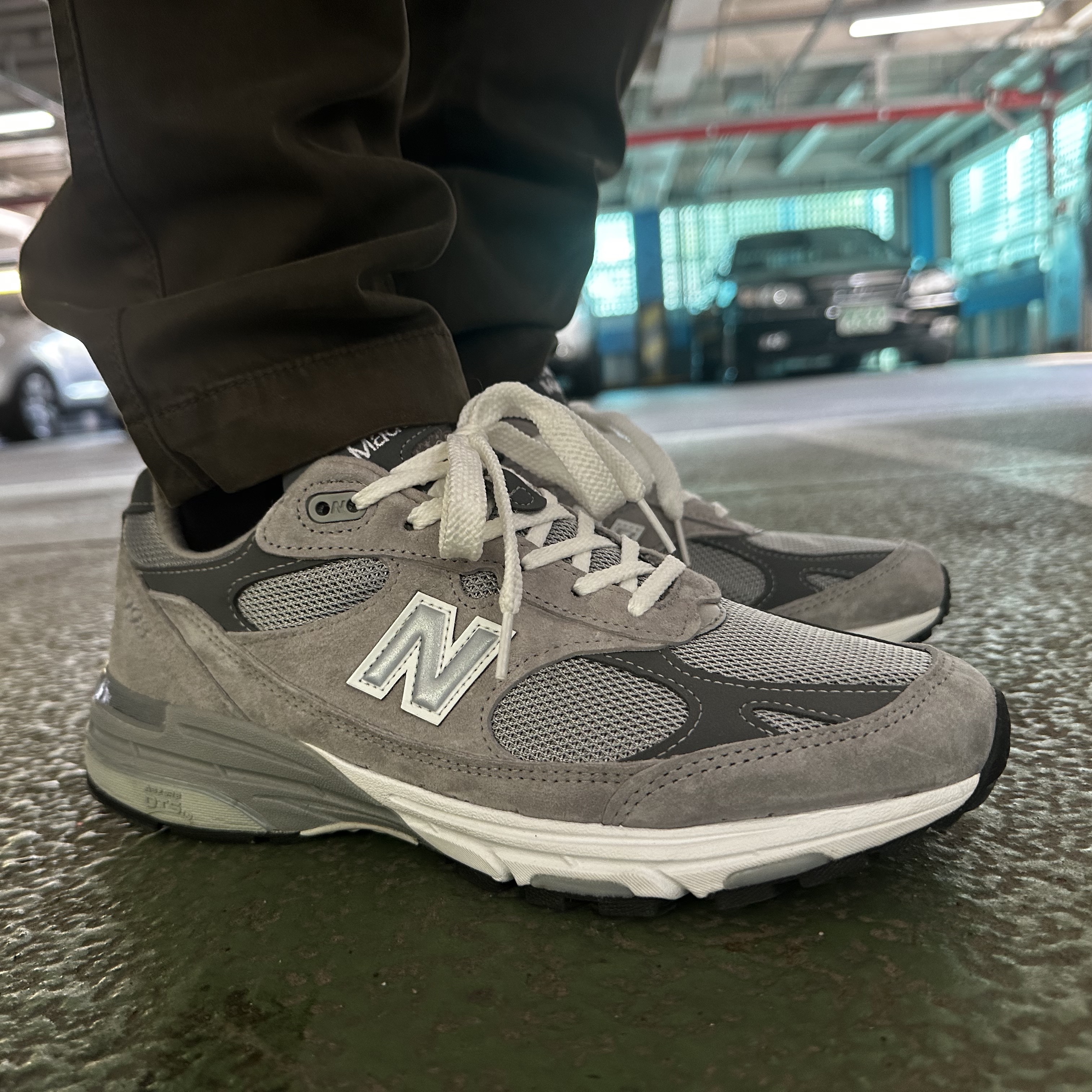 New Balance 993 Made in USA Grey - D Standard 착용 스타일
