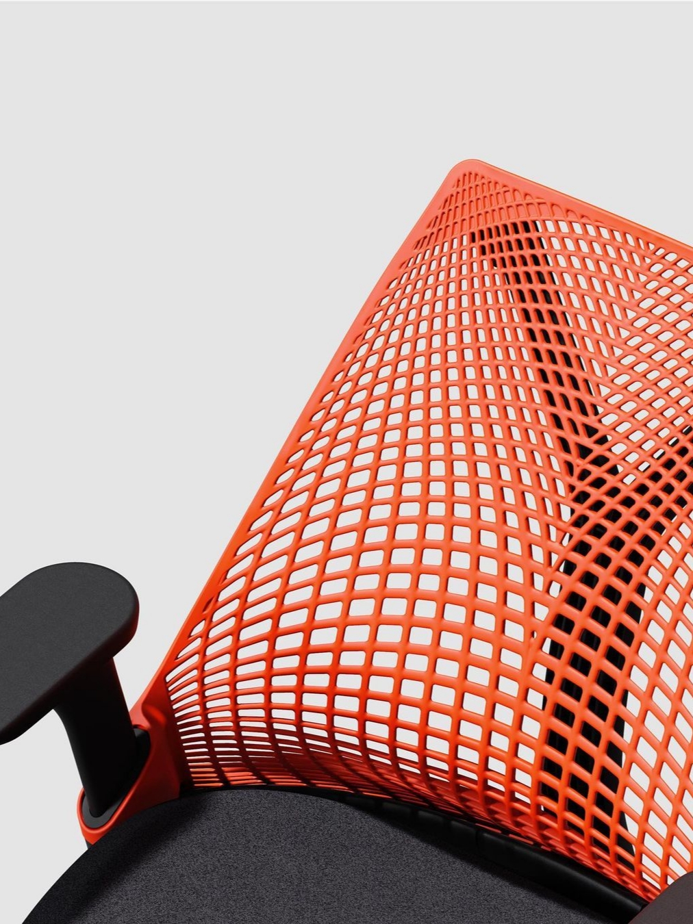 [20% 쿠폰] Herman Miller Sayl Gaming Chair Red back 착용 스타일 - 2