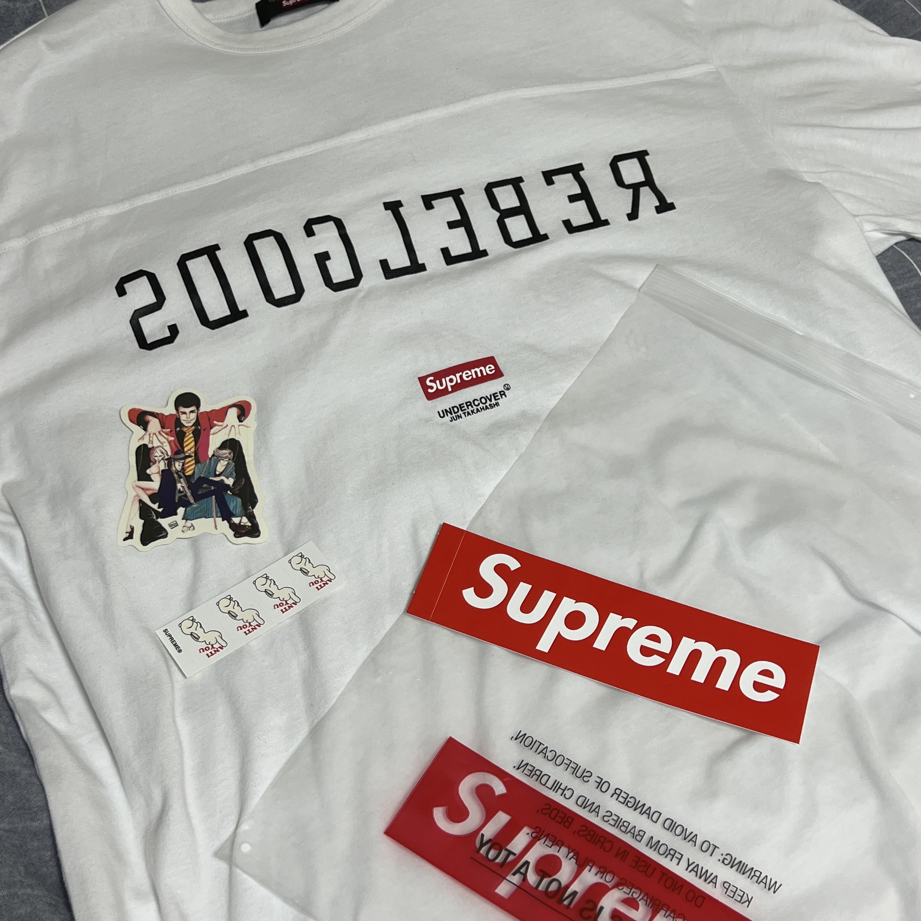 Supreme x Undercover Football Top White - 23SS 착용 스타일