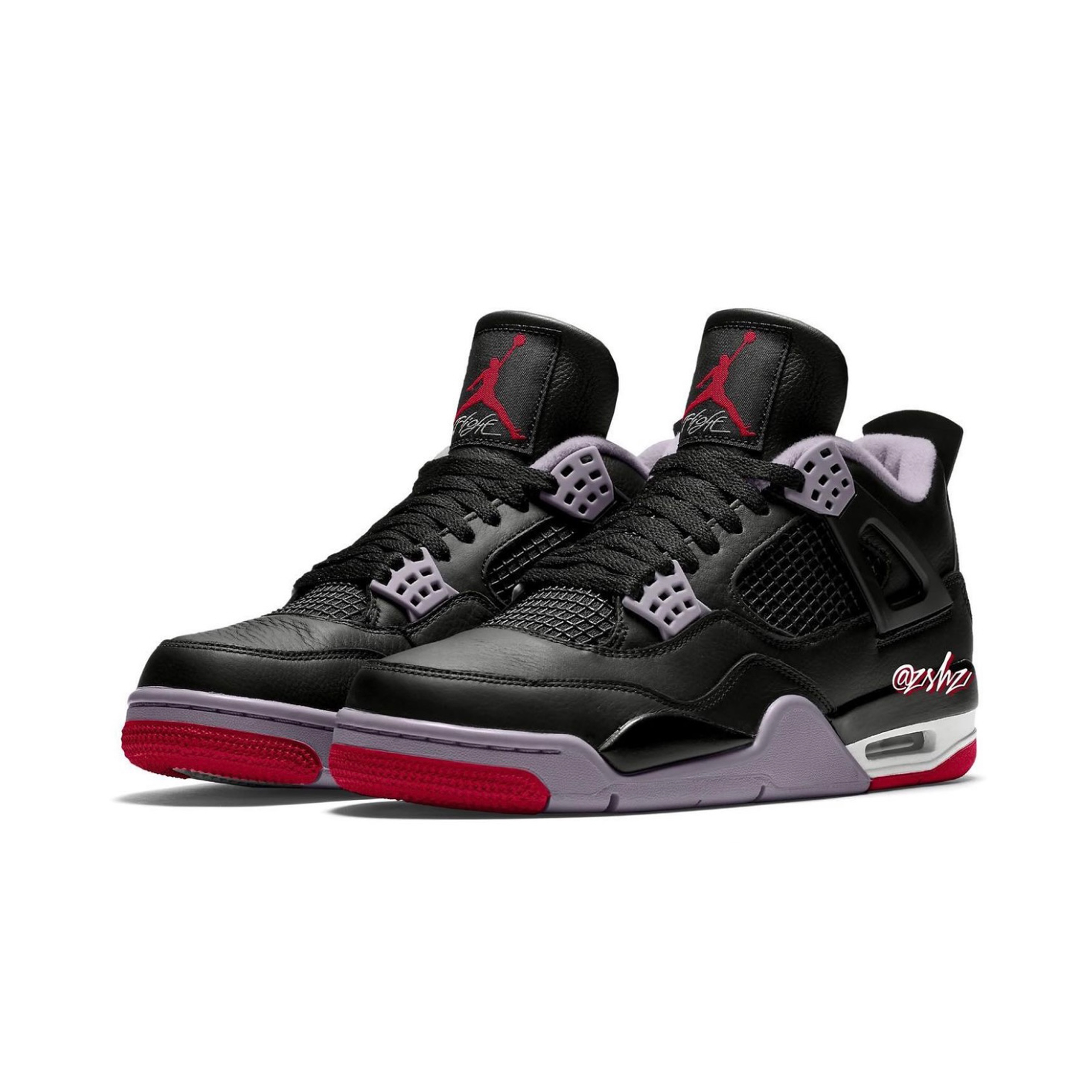 Jordan 4 Retro Bred 2019, Jordan 4 Retro Black Cement 2012 착용 스타일 - 2