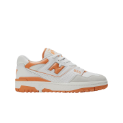 New Balance 550 White Burnt Orange - 2E Wide